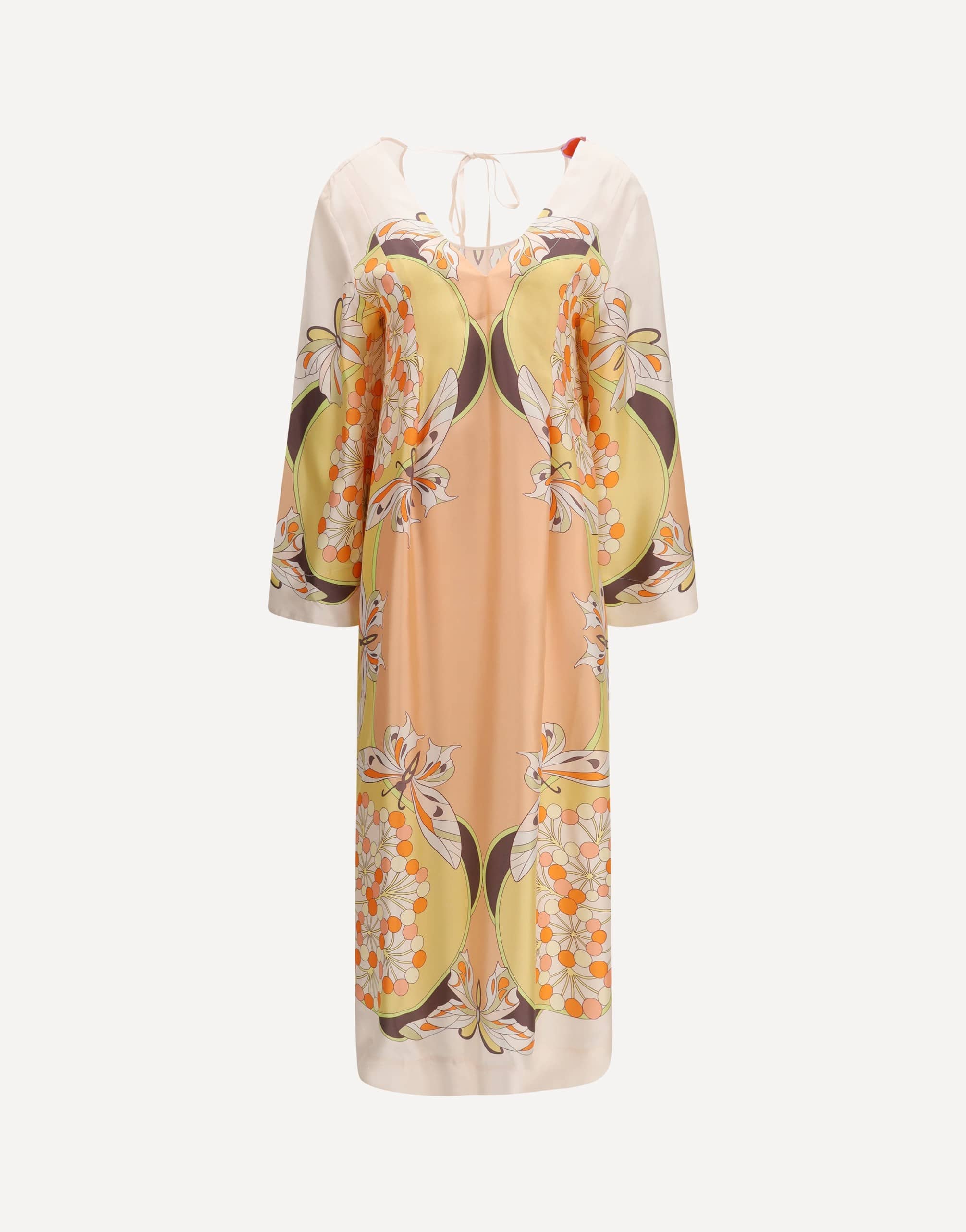 La Double J Twin Flame Silk Twill Dress