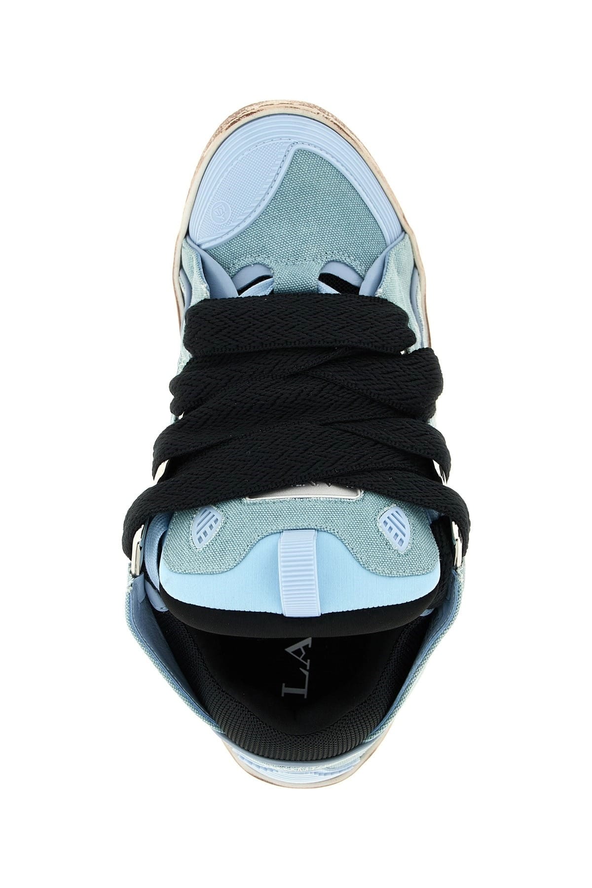 Lanvin Lanvin Curb Canvas Leather Sneakers