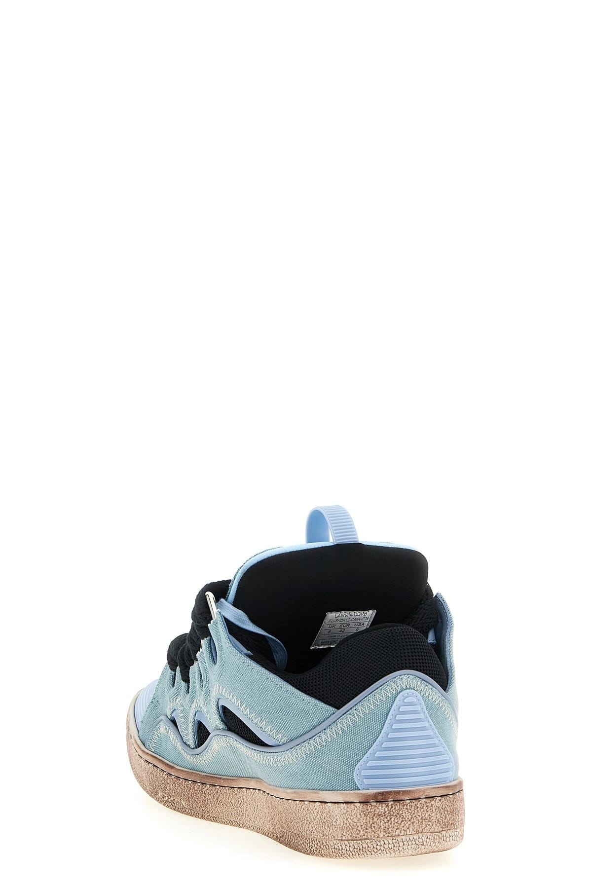 Lanvin Lanvin Curb Canvas Leather Sneakers