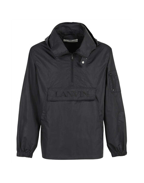 LANVIN ナイロンジャケット Lanvin Logo Hooded Windbreaker Jacket | Sendegaro FR