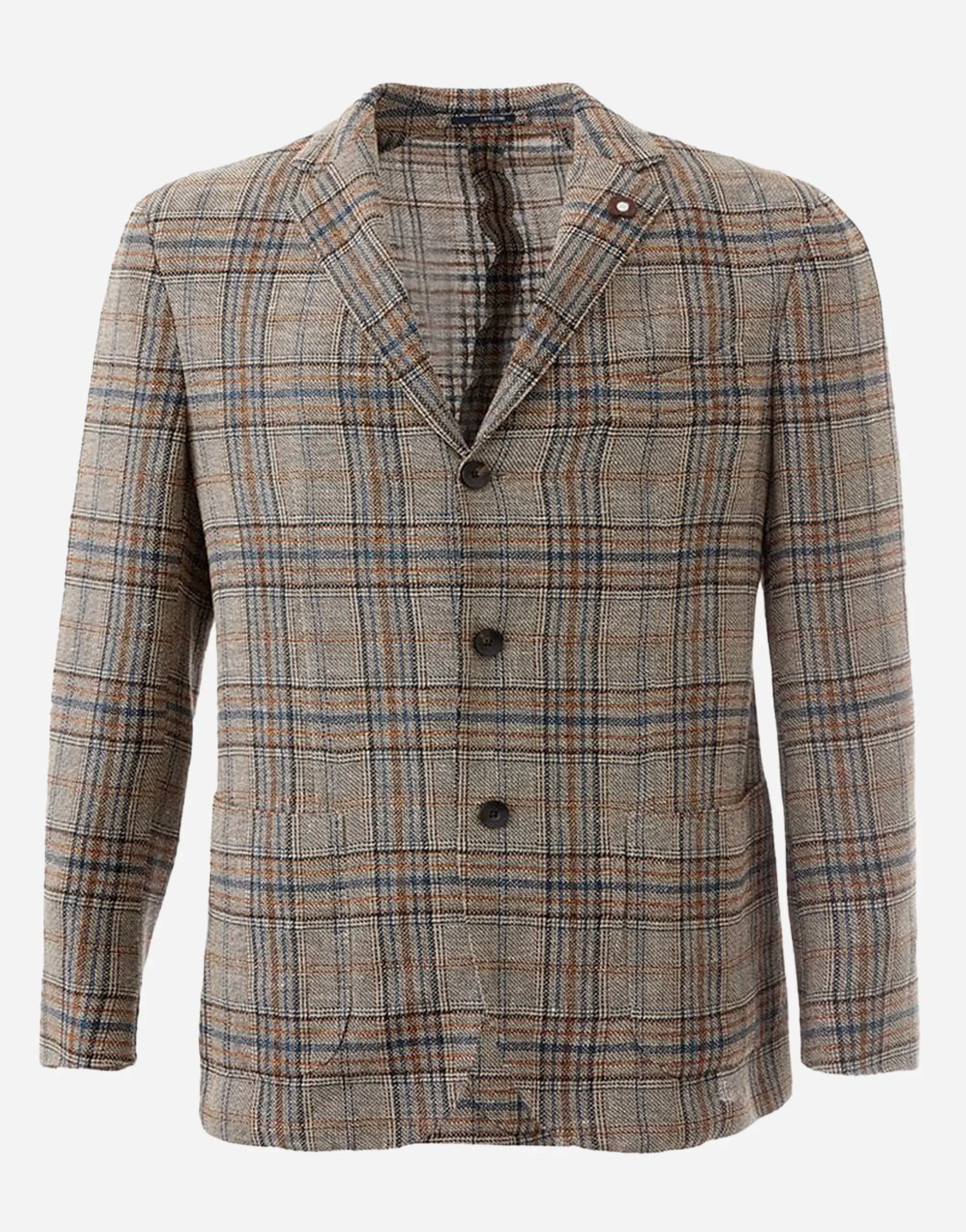 Lardini Lardini Checked Single-Breasted Blazer Jacket