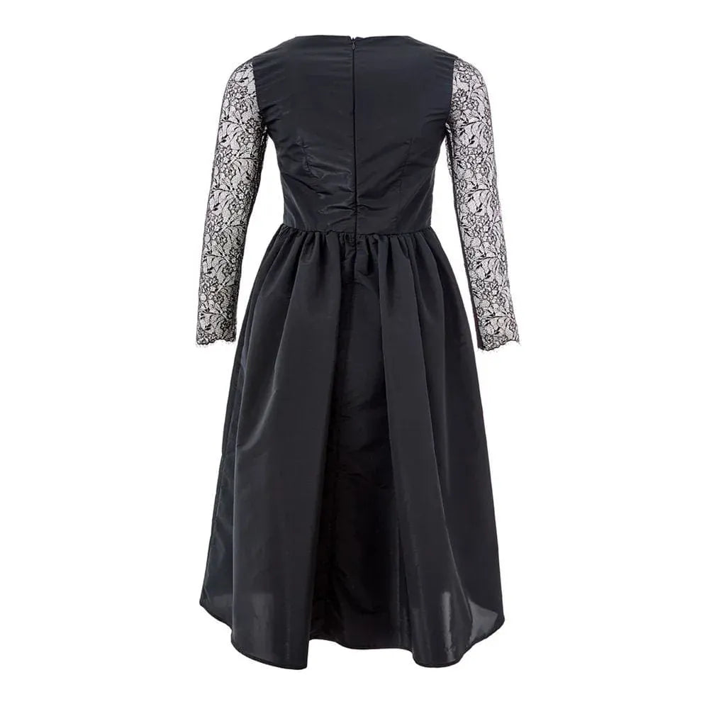 Lardini Lardini Lace Sleeve V-Neck Midi Dress