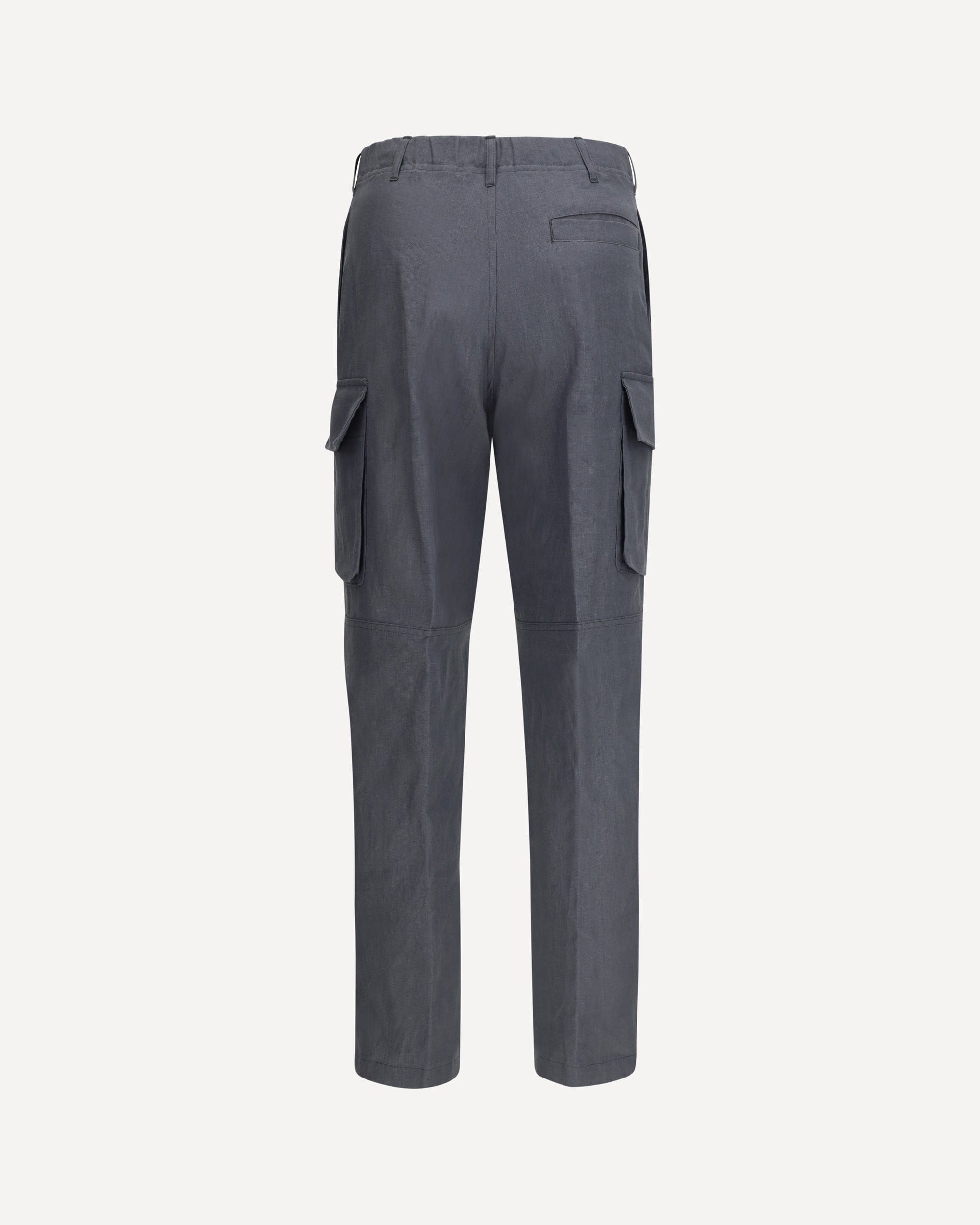 Linen And Cotton Cargo Pants - alternate view