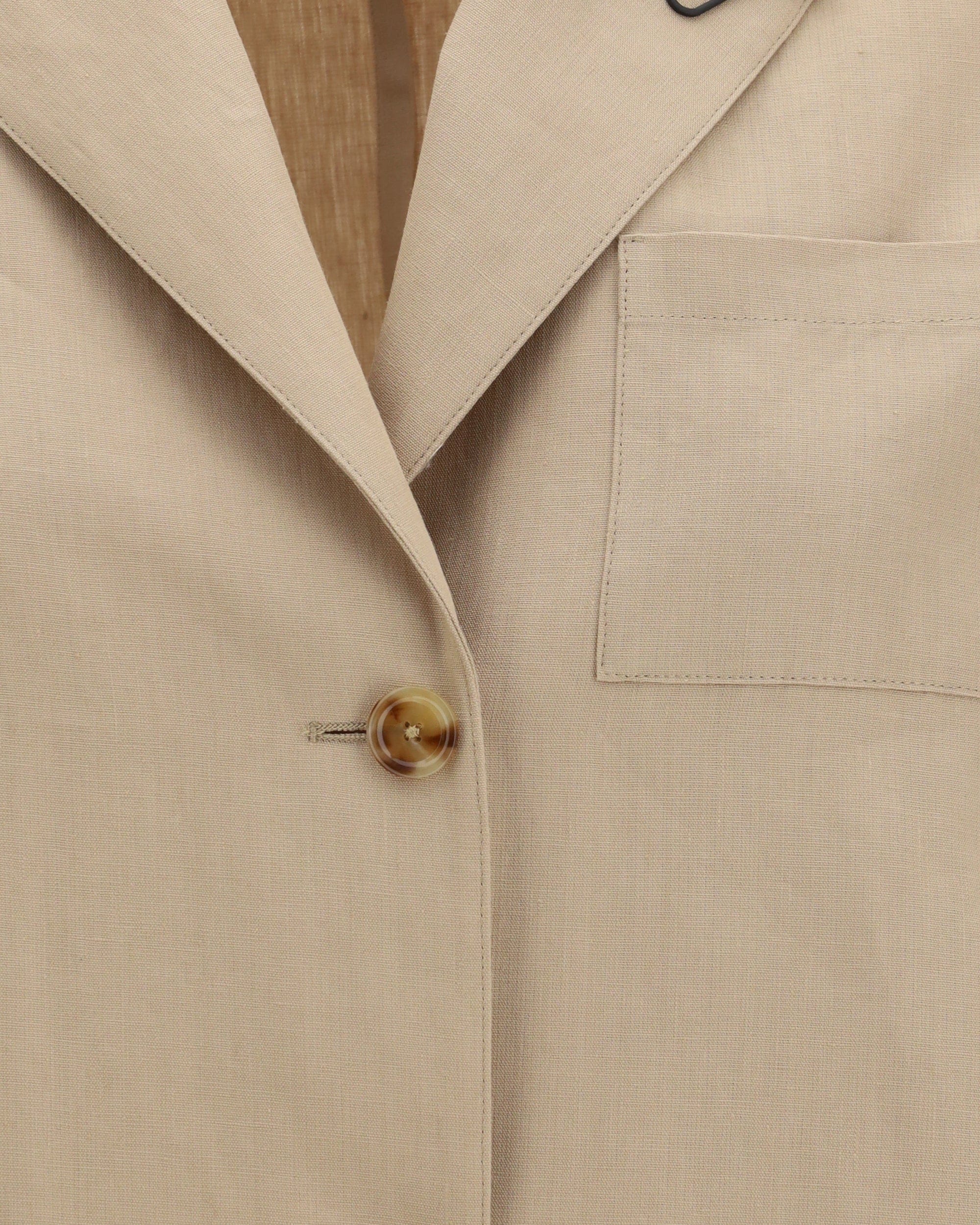Lardini Lardini Single-Breasted Wool And Cotton Jacket
