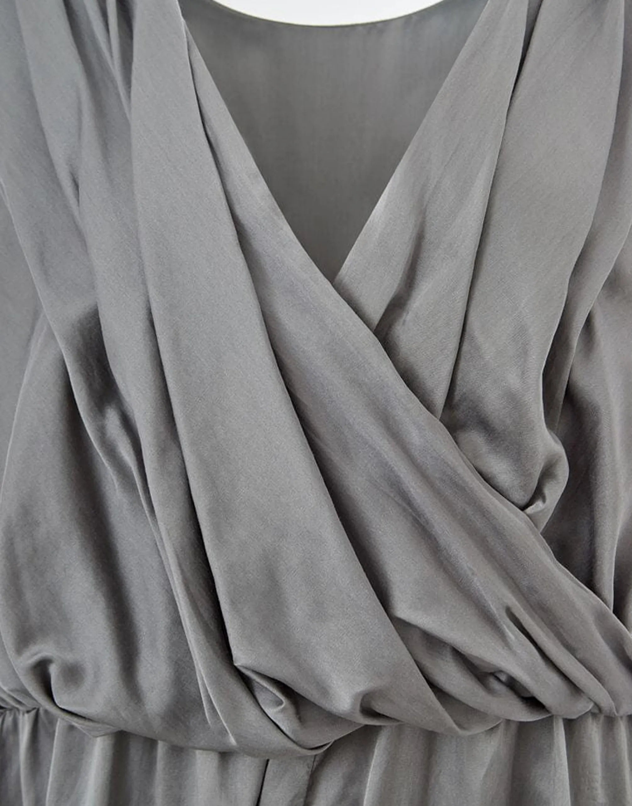 Lardini Lardini Sleeveless Draped V-Neck Maxi Dress