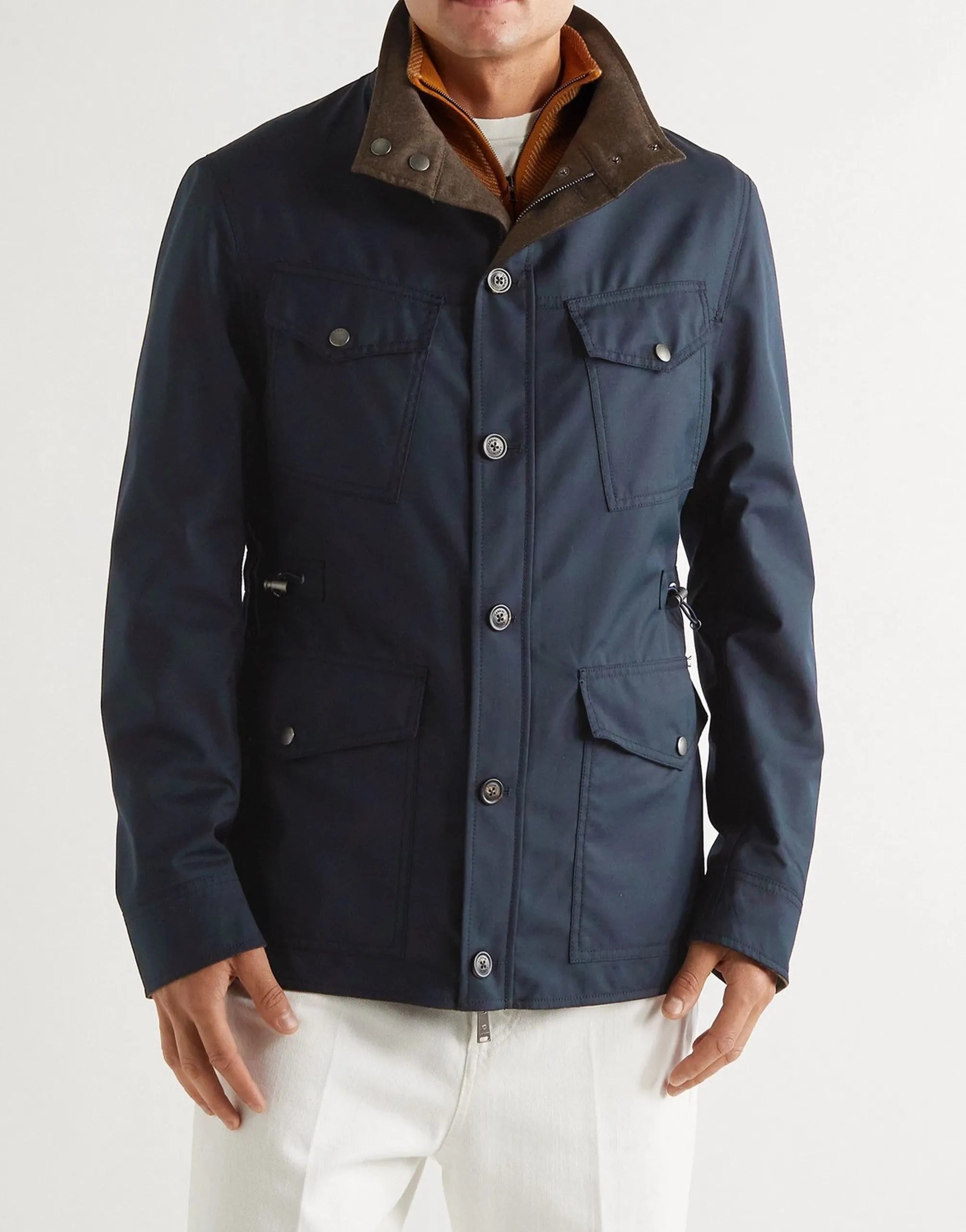 Lardini Lardini Stand Collar Multi-Pocket Utility Jacket