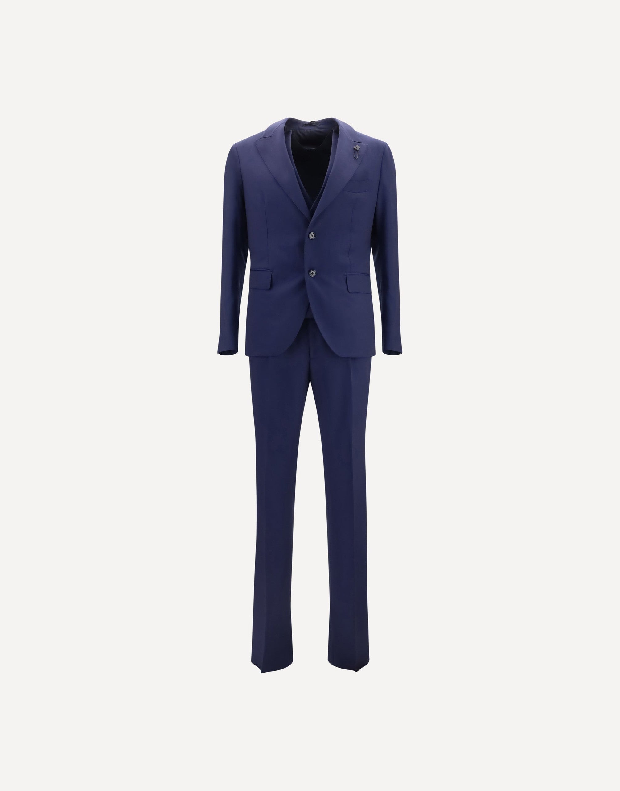 Lardini Wool Double-Breasted Suit