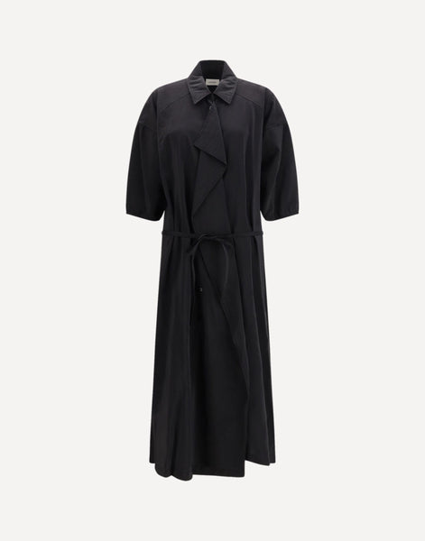 lemaire silk dress LEMAIRE liquette dress in light cotton satin
