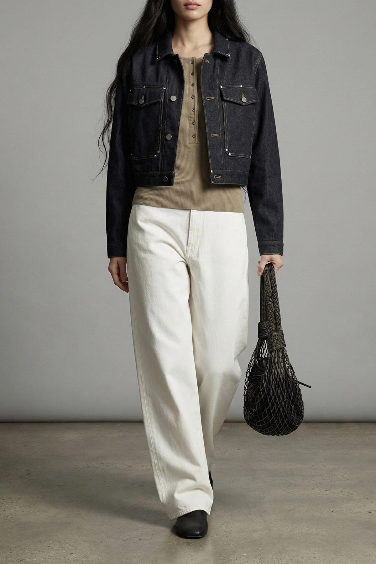 Lemaire Black Denim Blouson - alternate view