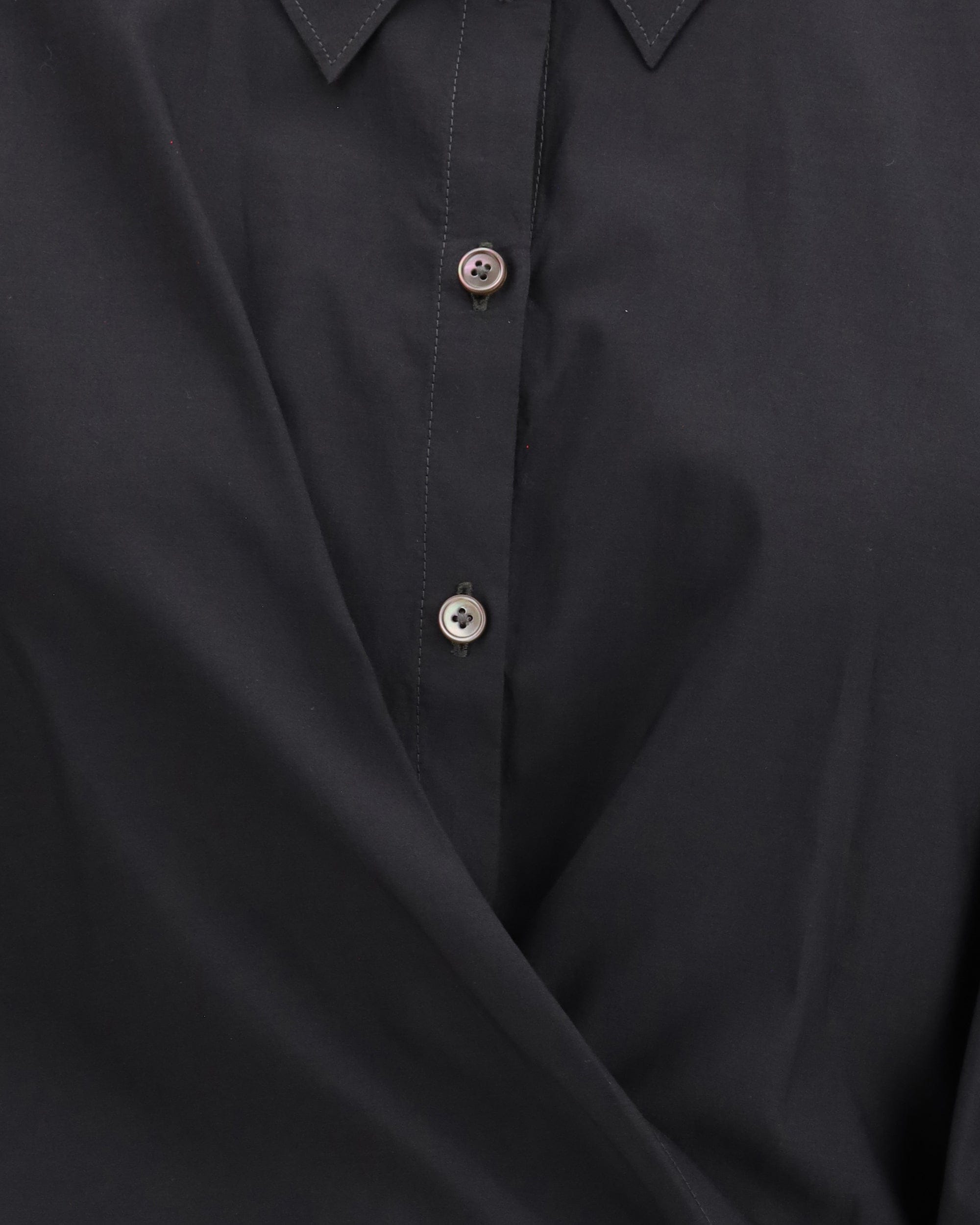 Lemaire Cotton Blend Shirt With Twisted Button Closure