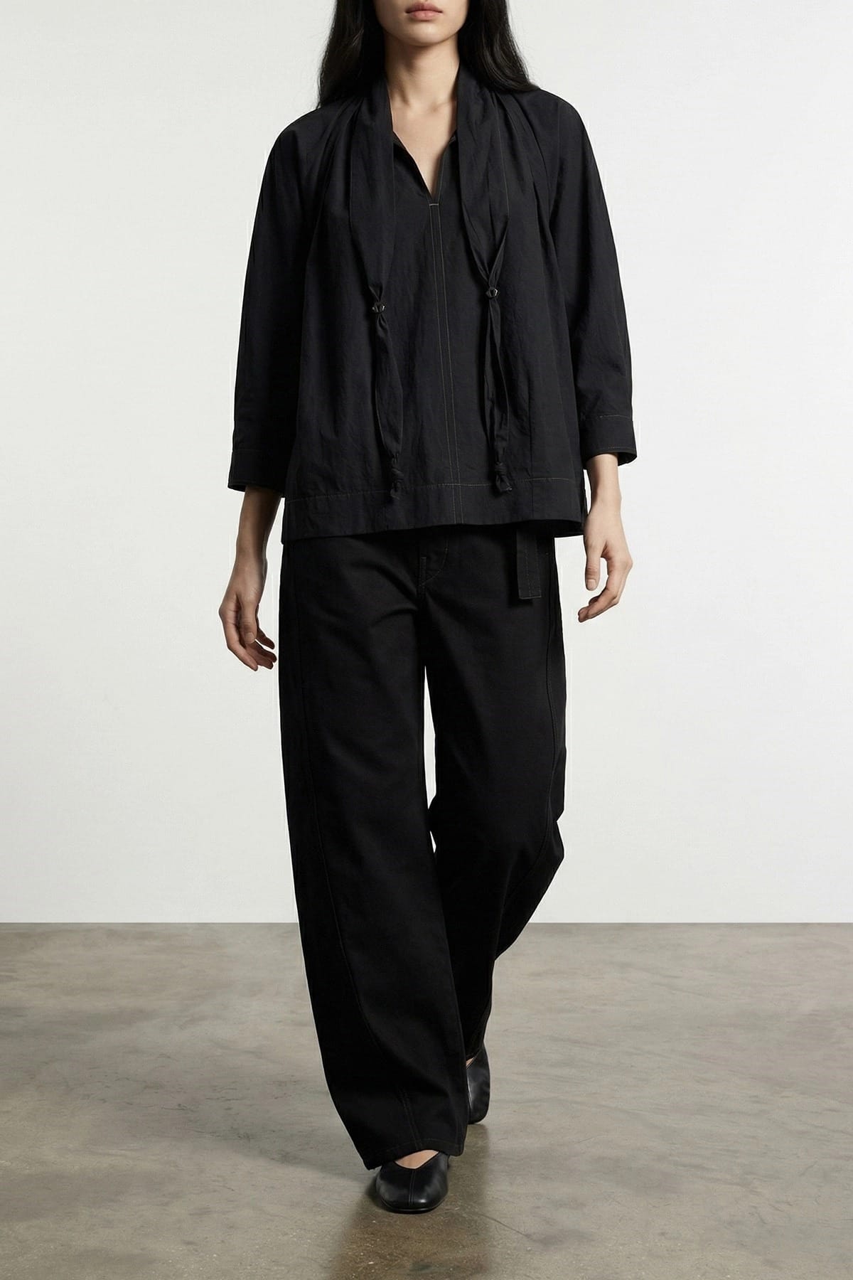 Lemaire Katoenen Blouse Met Sjaal - alternate view