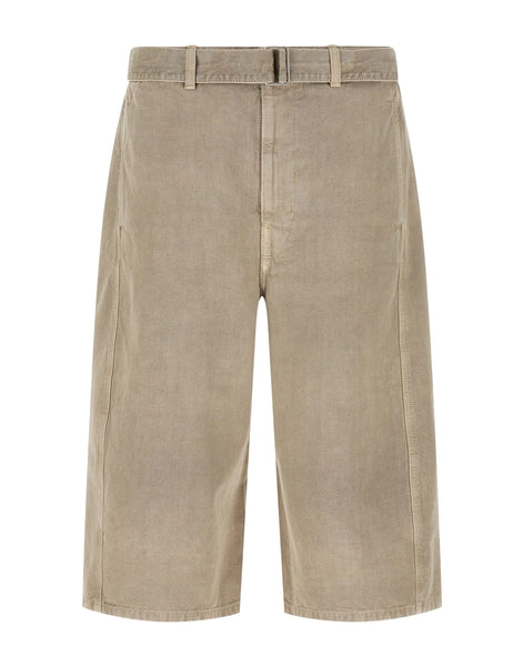 Lemaire Gray Denim Bermuda Shorts | Sendegaro DE