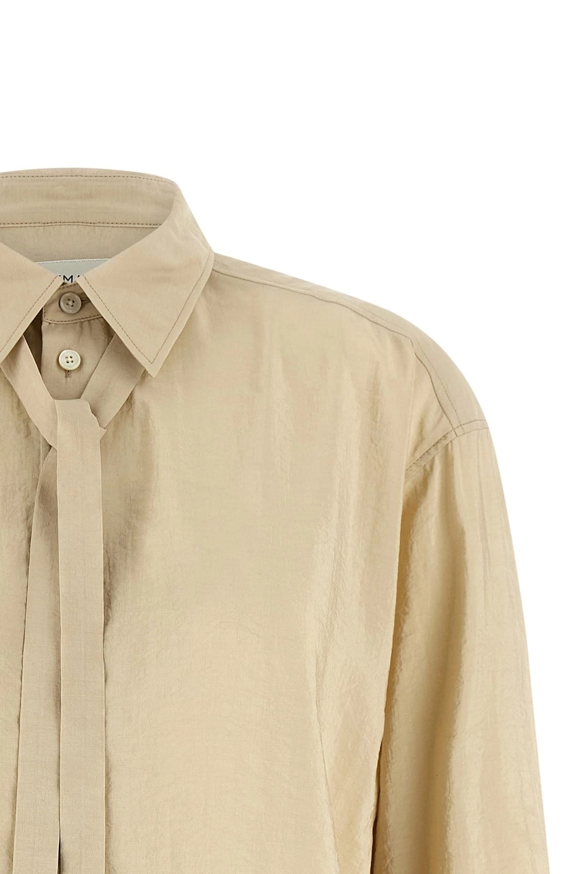 Lemaire Lemaire Tie Detail Silk Shirt