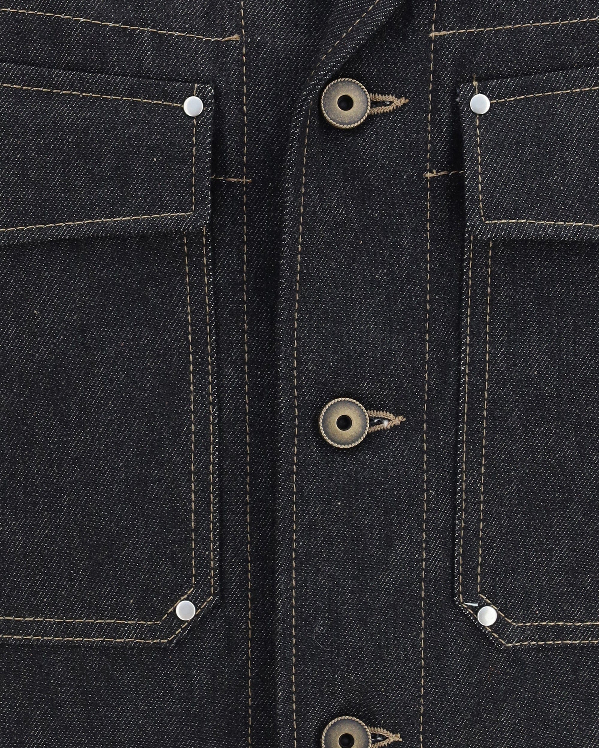 Lemaire Trucker Denim Jacket With Studs