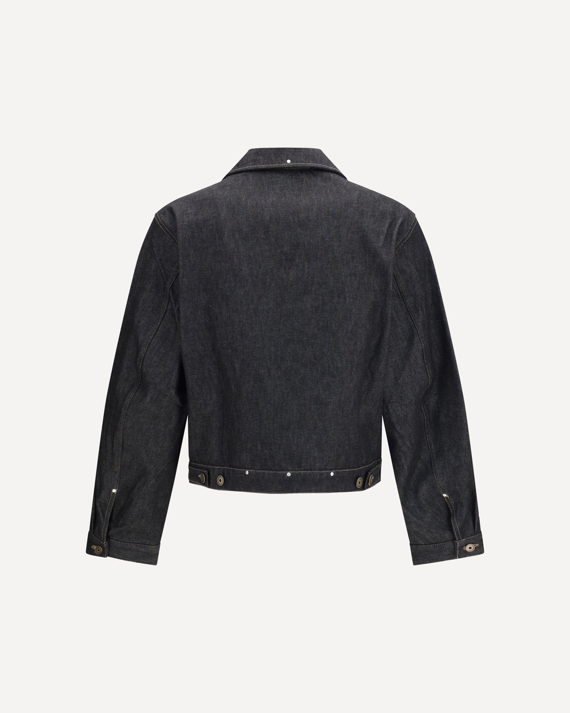 Lemaire Trucker Denim Jacket With Studs