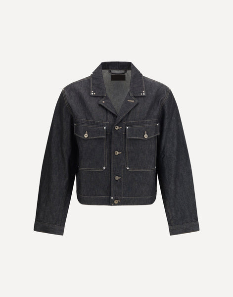 Lemaire Trucker Denim Jacket With Studs | Sendegaro ES