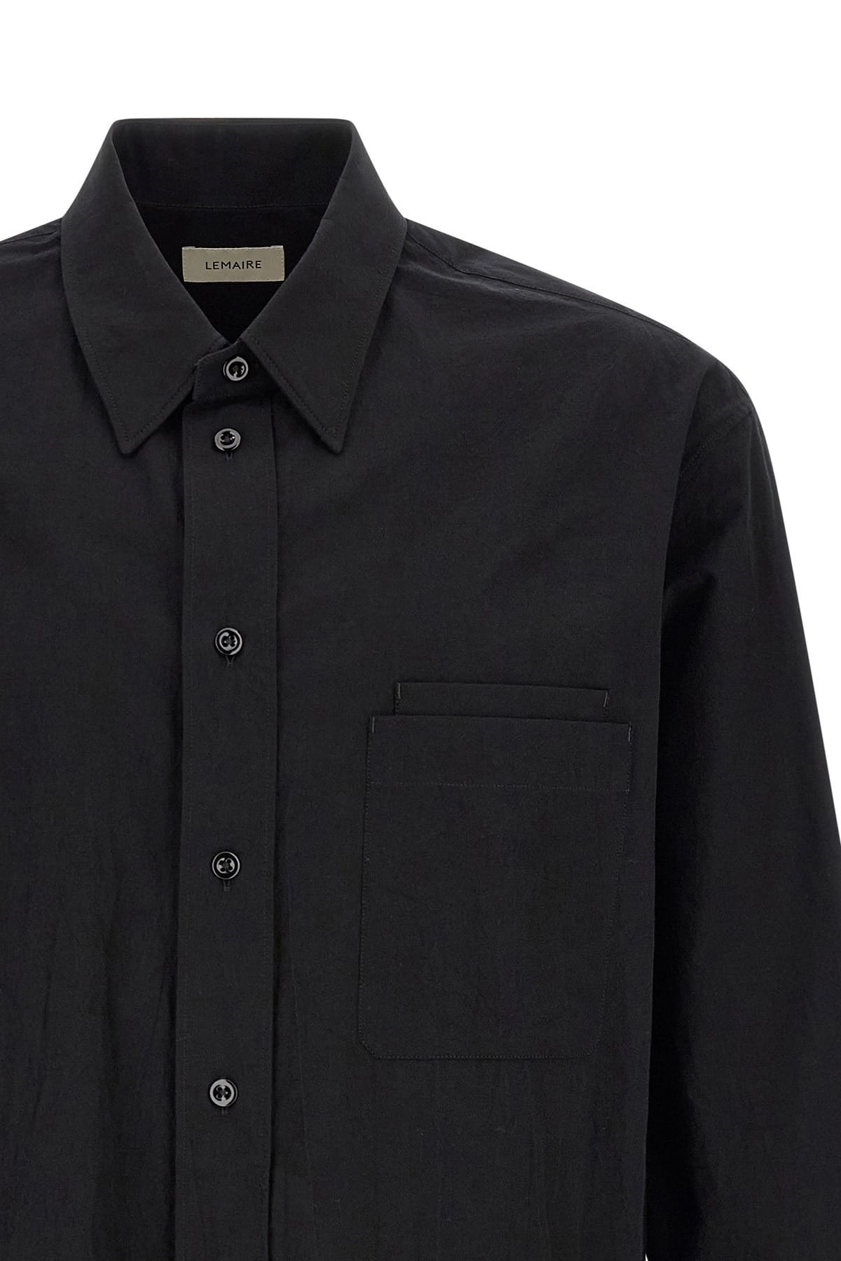 Lemaire Lemaire Two Pocket Cotton Crêpe Shirt