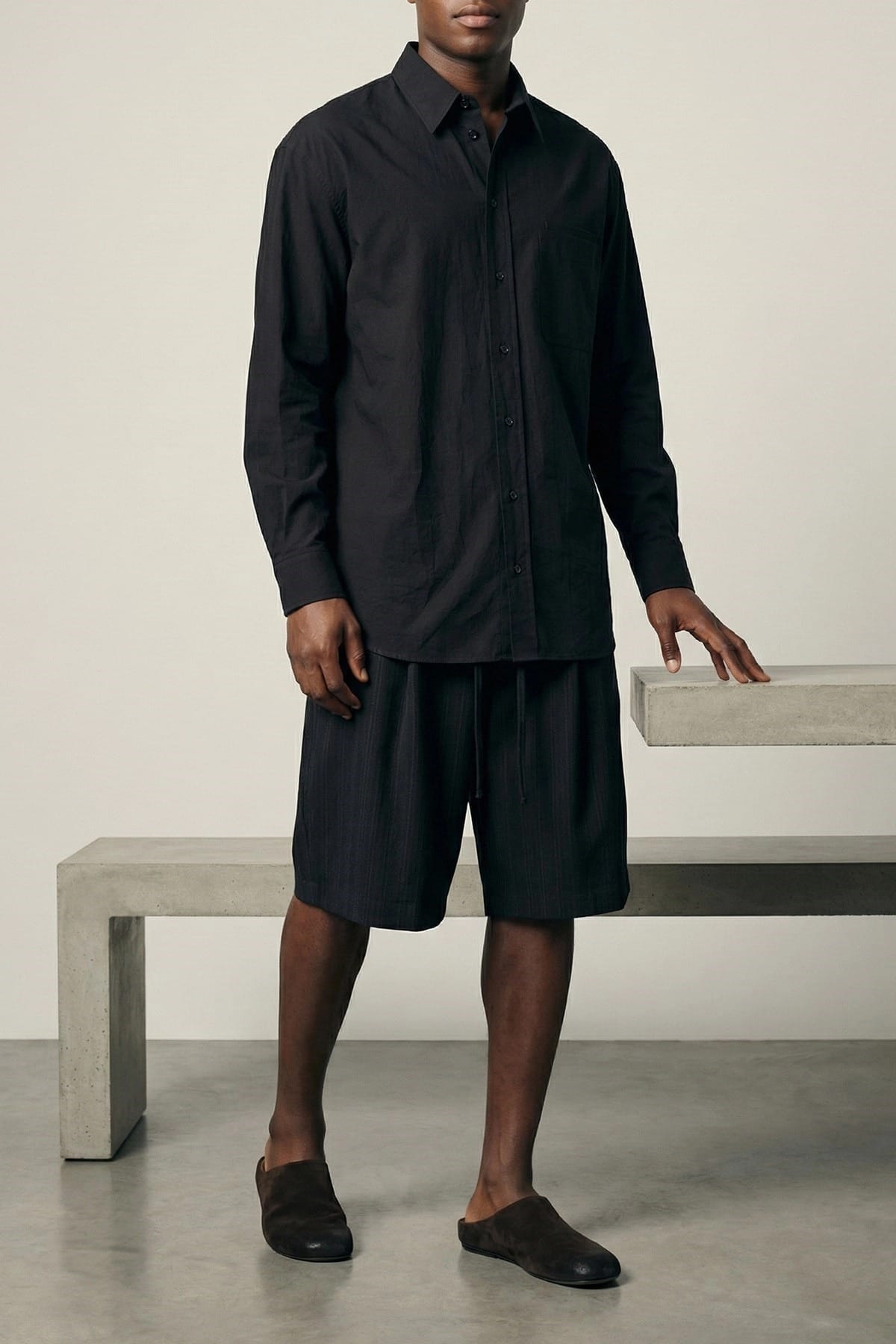 Lemaire Two Pocket Cotton Crêpe Shirt | Sendegaro