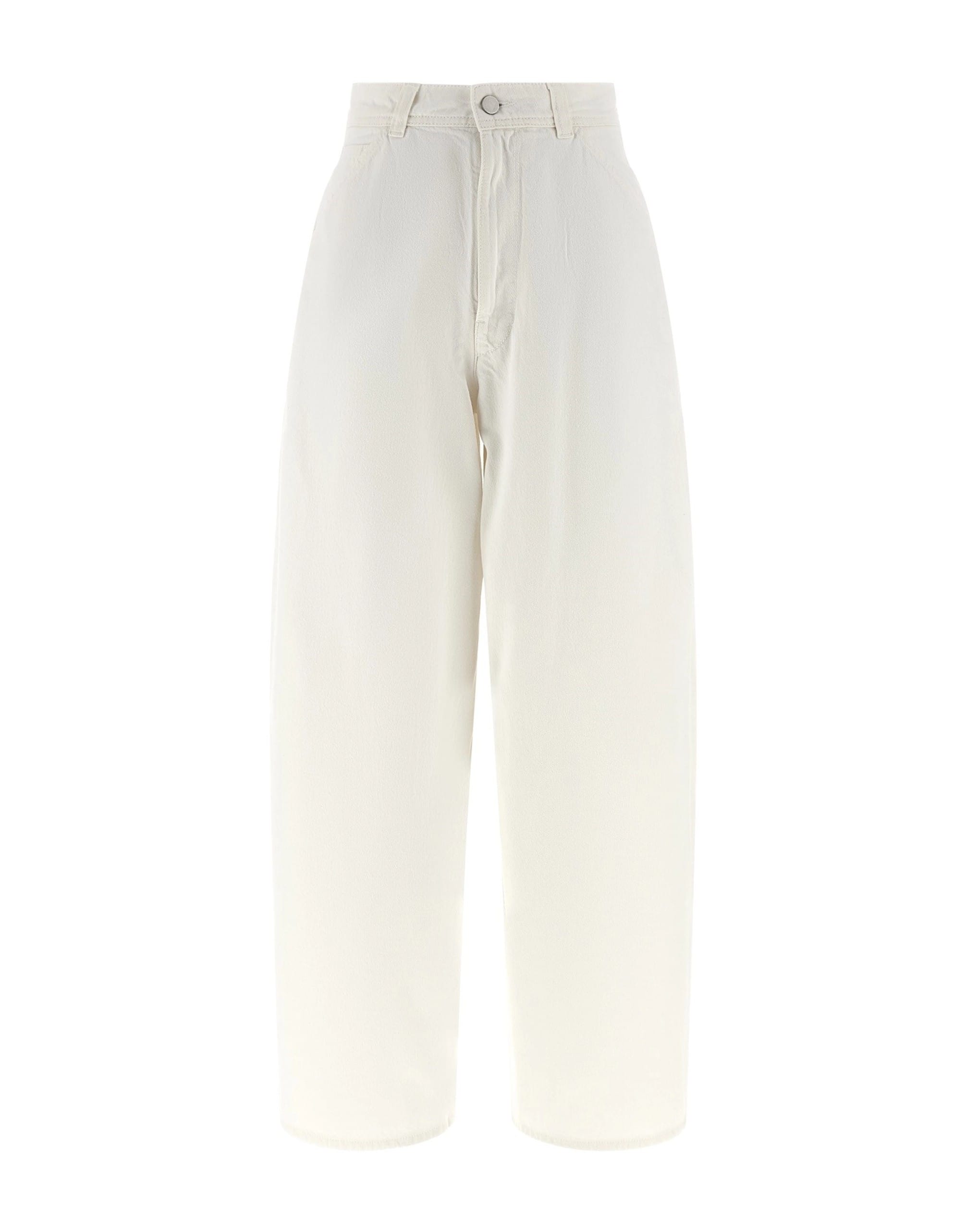 Lemaire Lemaire White Wide-Leg Denim Pants