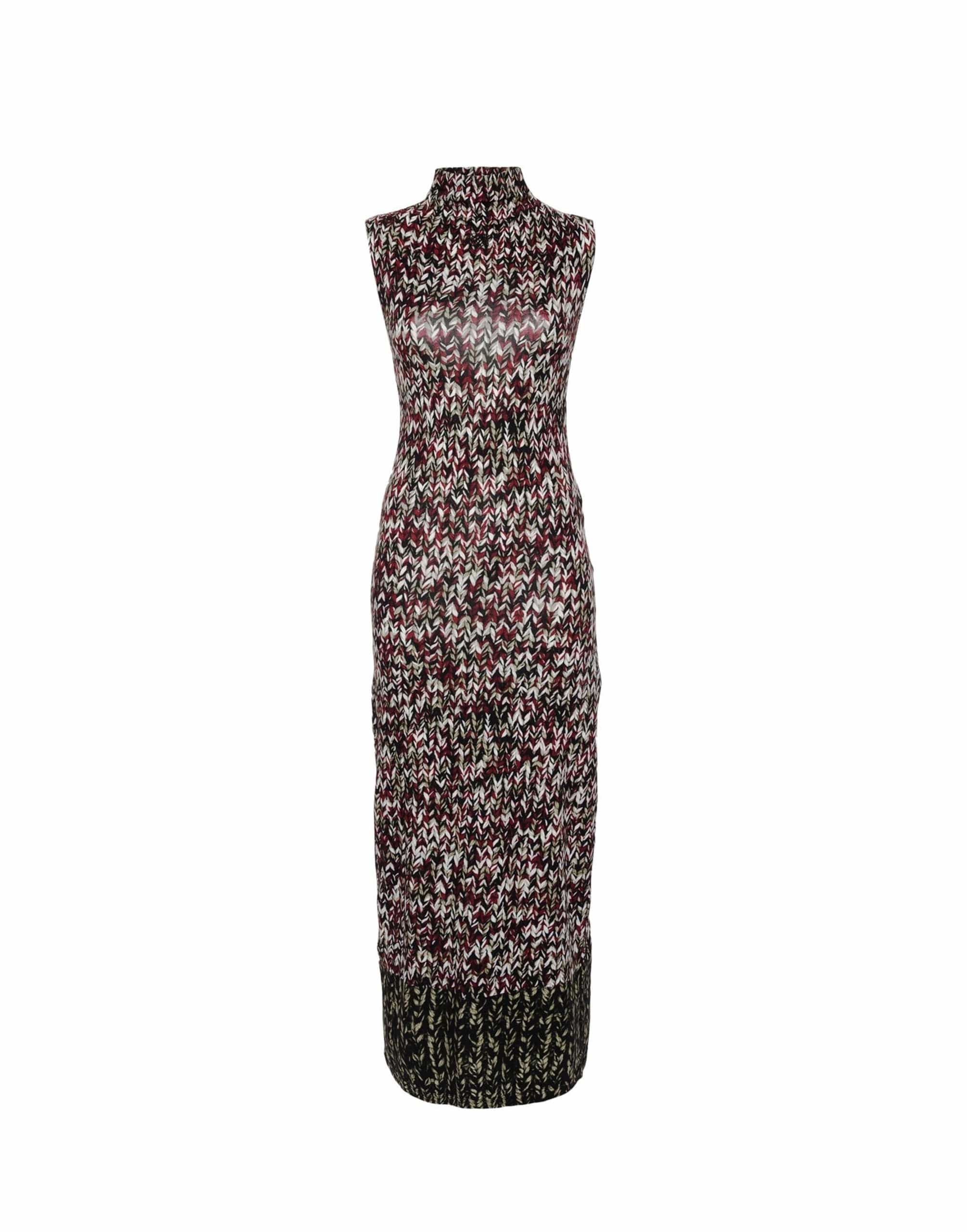 Loewe Anagram Knit-Print Long Dress