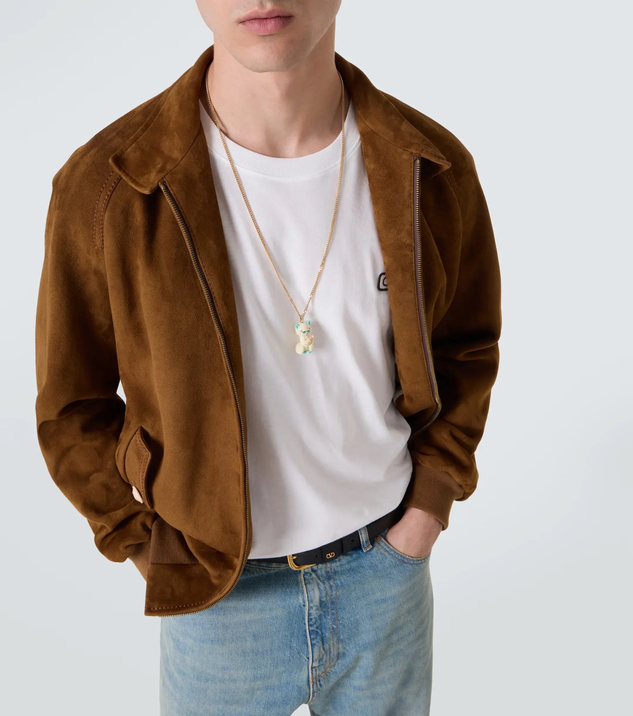 Valentino Logo-Appliquéd Cotton-Jersey T-Shirt