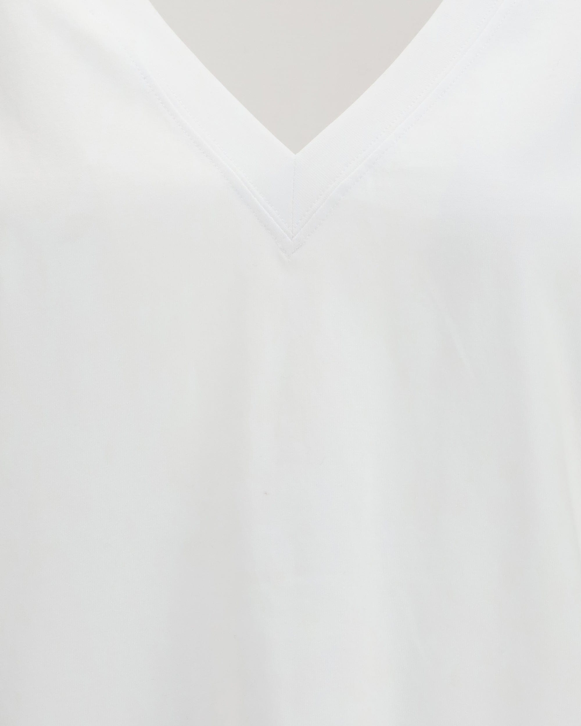 Loulou De Saison Cropped Cotton V-Neck T-Shirt