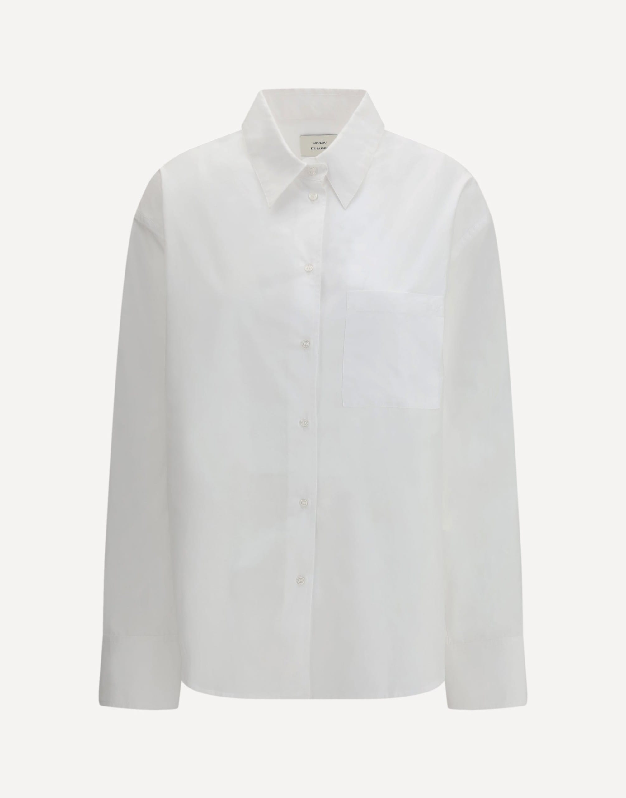 Loulou De Saison Lee Shirt In Cotton Poplin