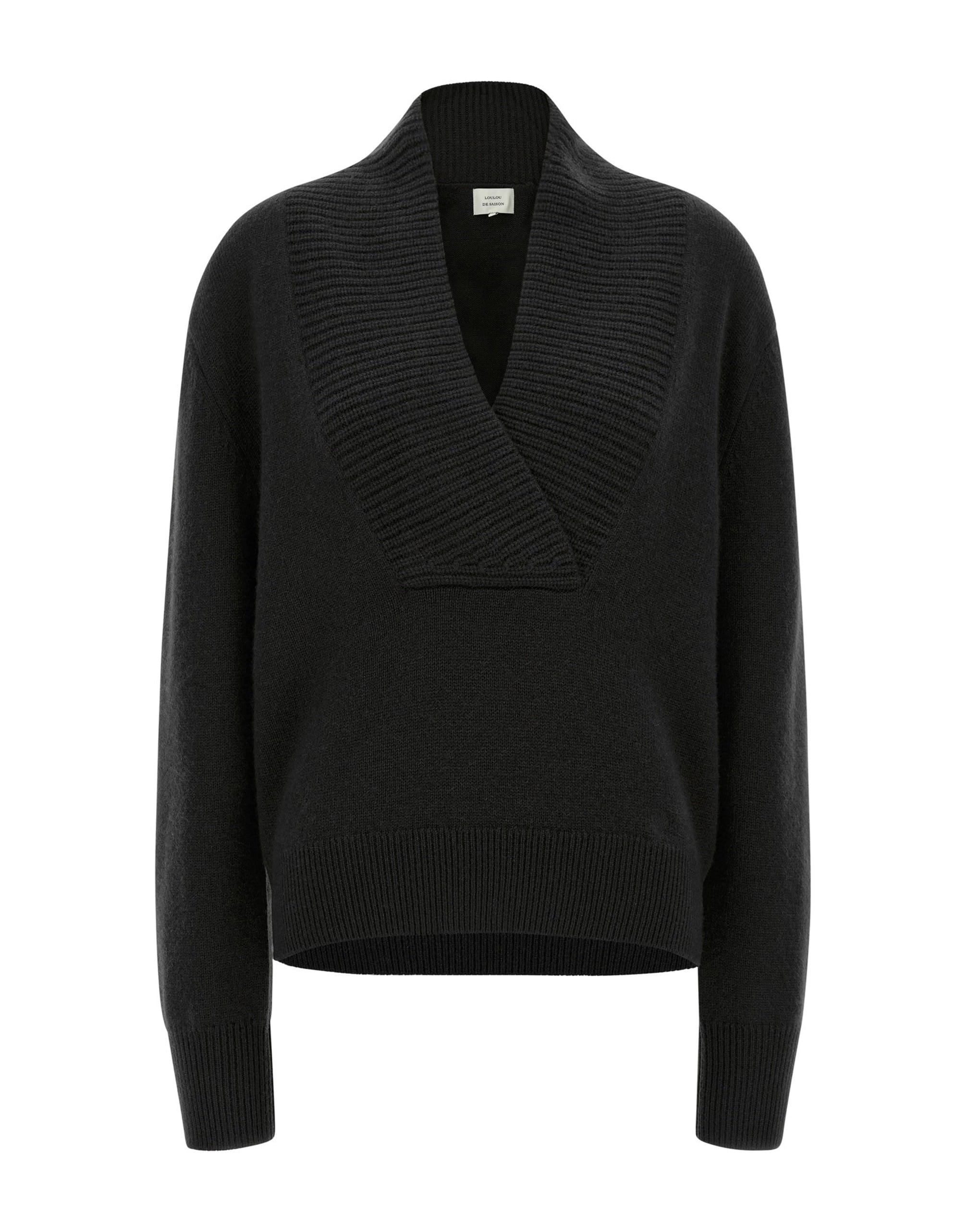 Loulou De Saison Loulou De Saison Makela Crossed V-Neck Sweater