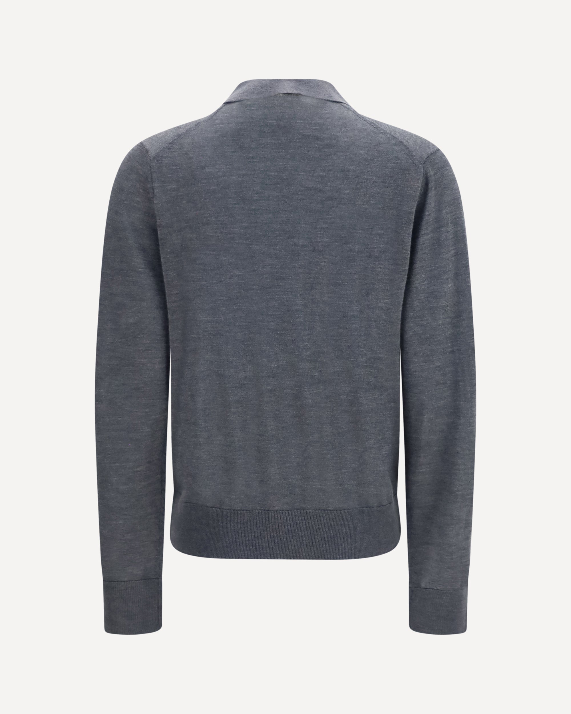Loulou De Saison Miles Long-Sleeve Fine-Knit Polo - alternate view