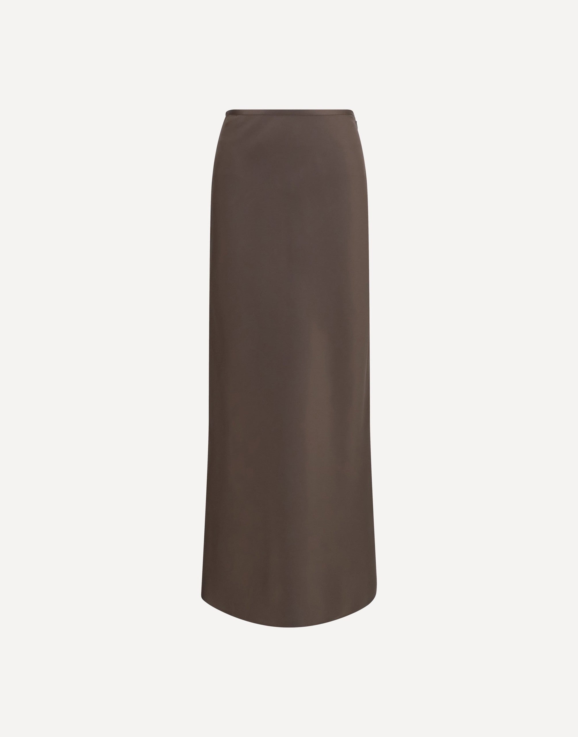Loulou De Saison Silk Twill A-Line Maxi Skirt
