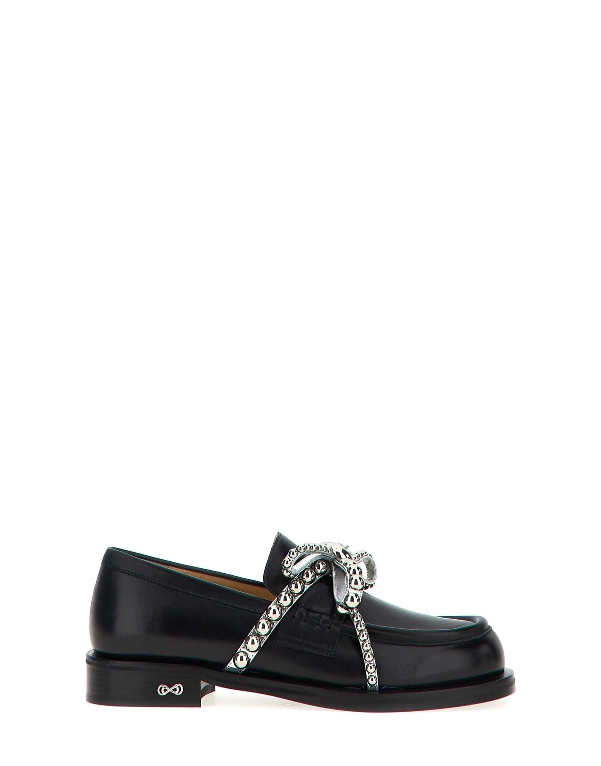 MACH & MACH MACH & MACH Crystal Studs Loafers