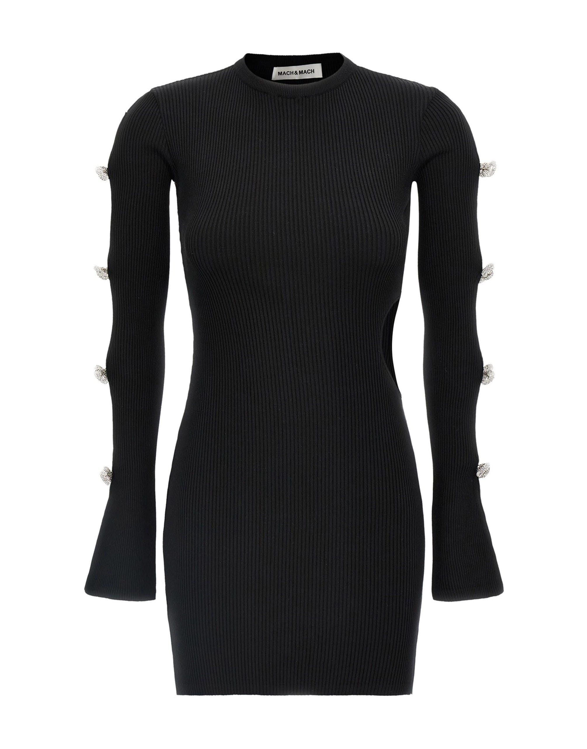MACH & MACH MACH & MACH Cut-Out Crystal Bow Dress