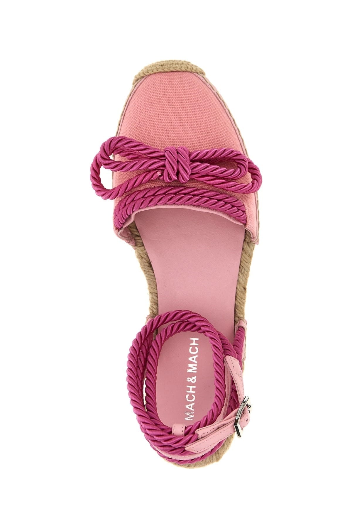 MACH & MACH MACH & MACH Double Bow Pink Riviera Espadrilles