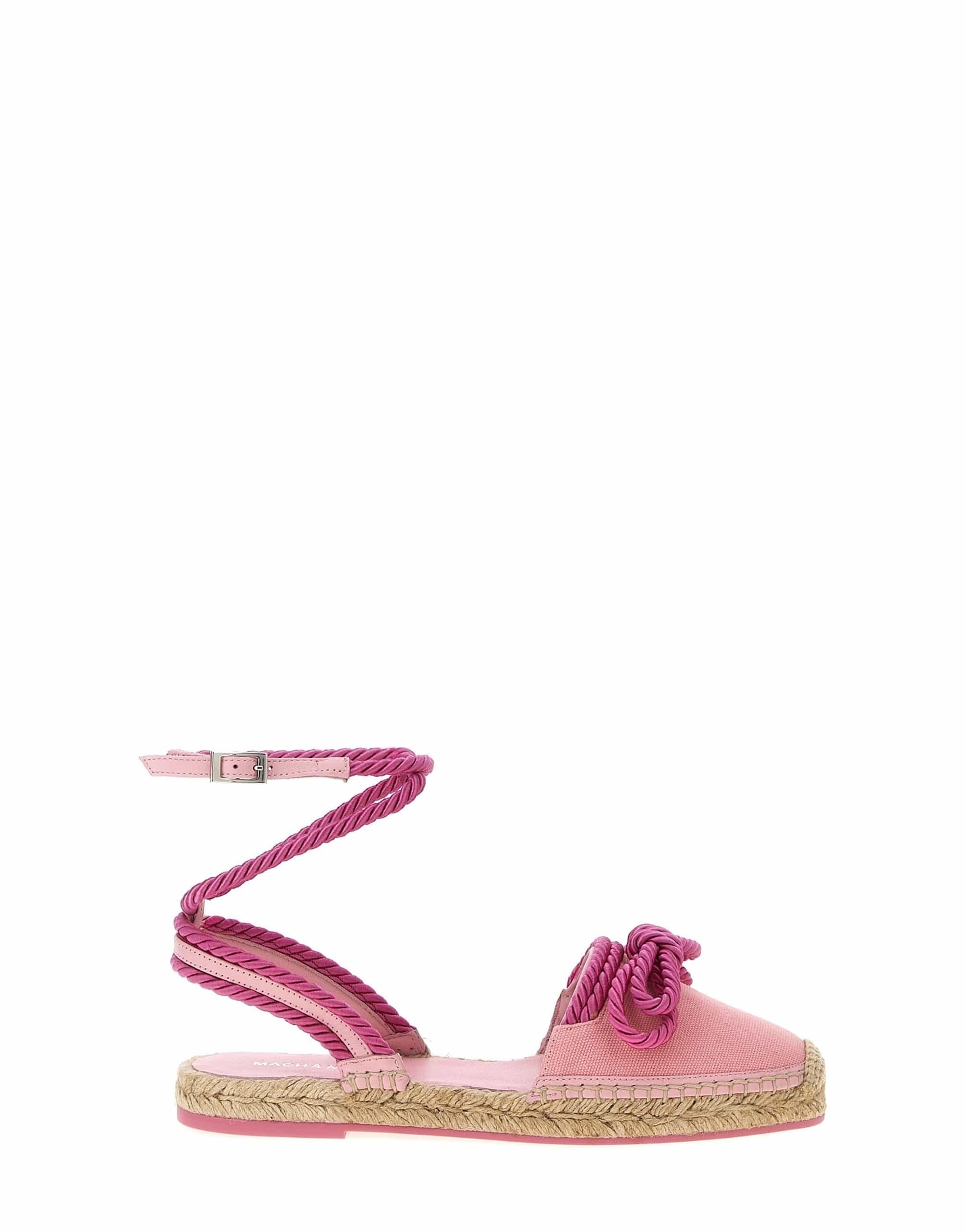 MACH & MACH MACH & MACH Double Bow Pink Riviera Espadrilles