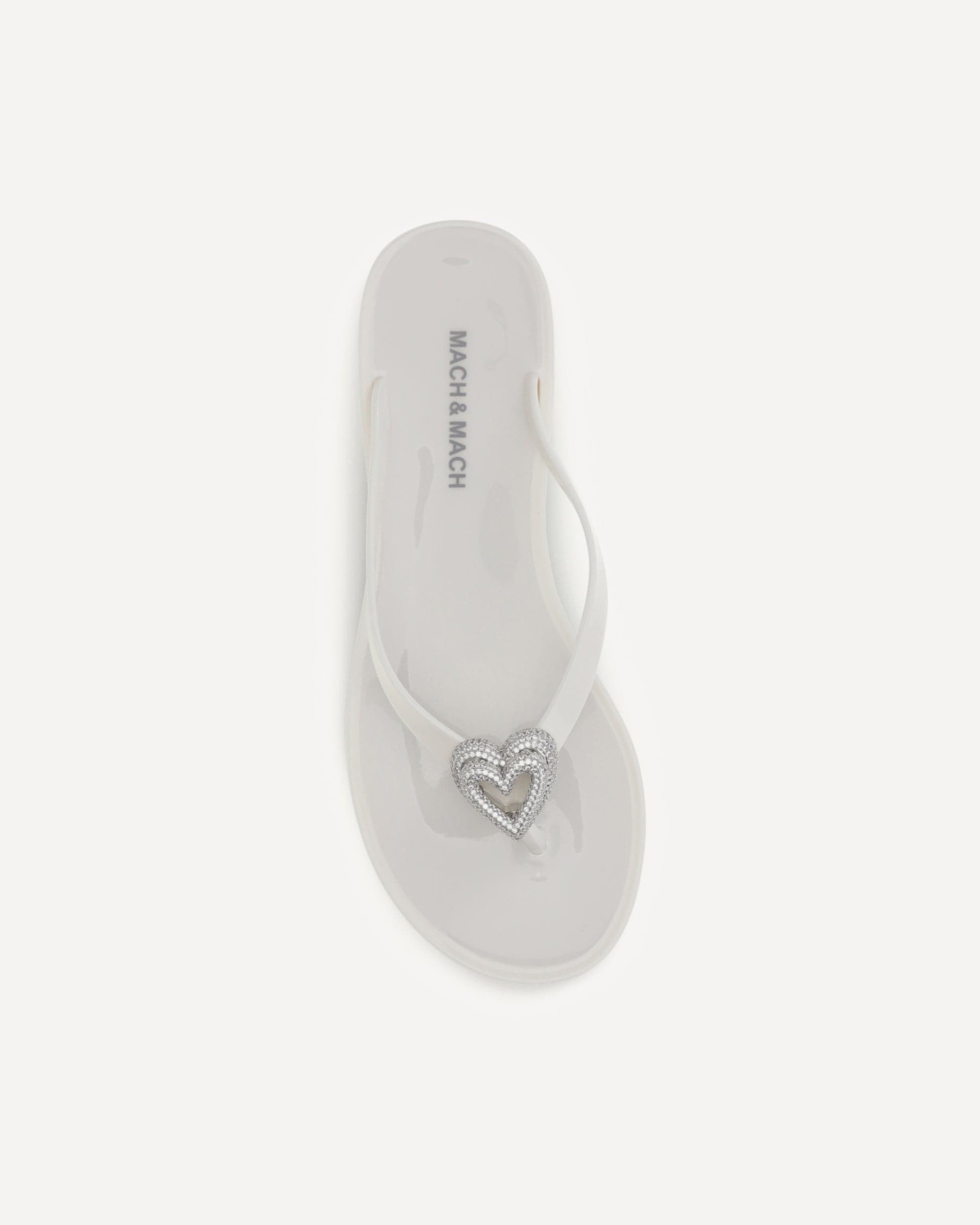 MACH & MACH MACH & MACH Double Heart Thong Sandals