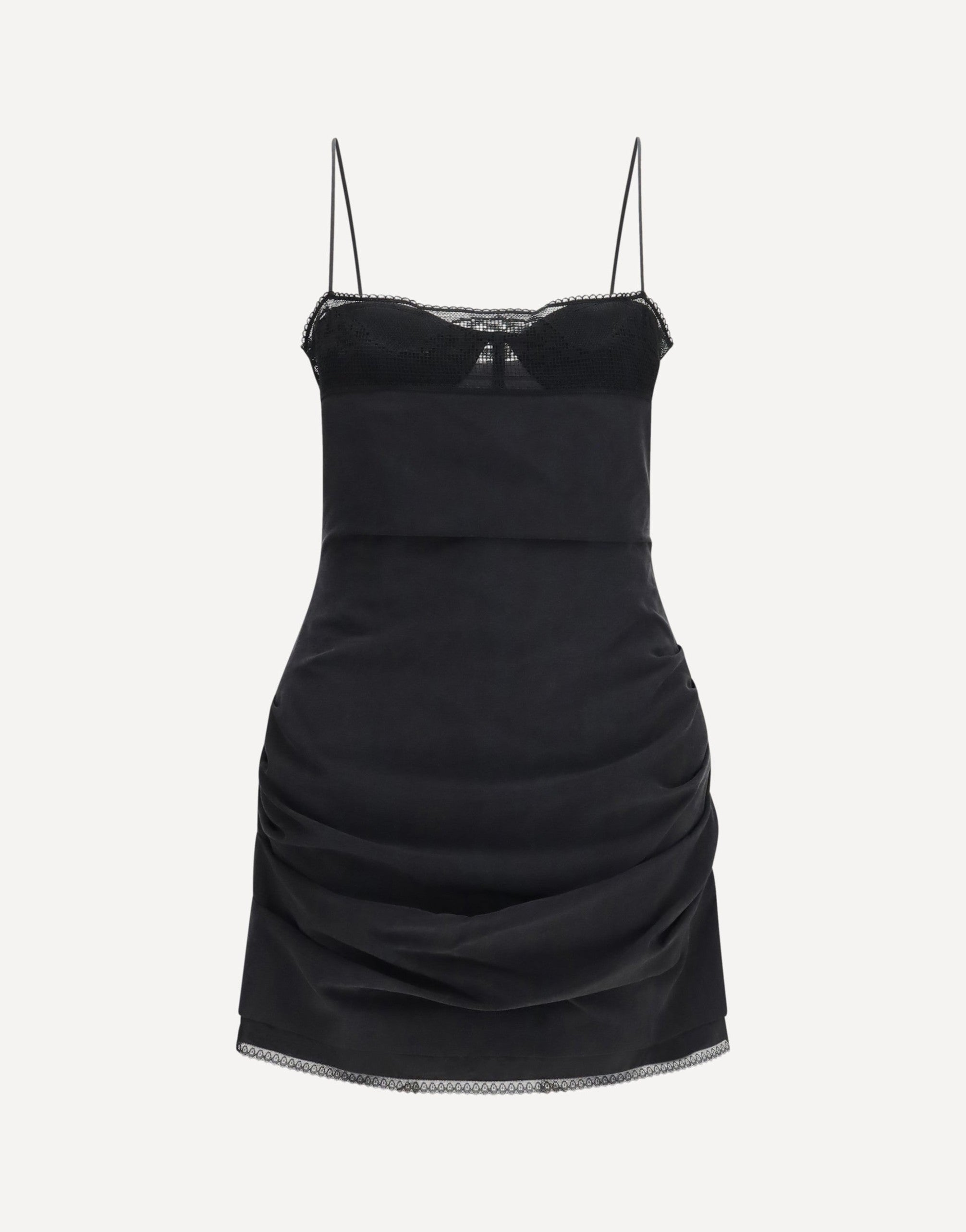 Magda Butrym corsetjurk met kanten halslijn
