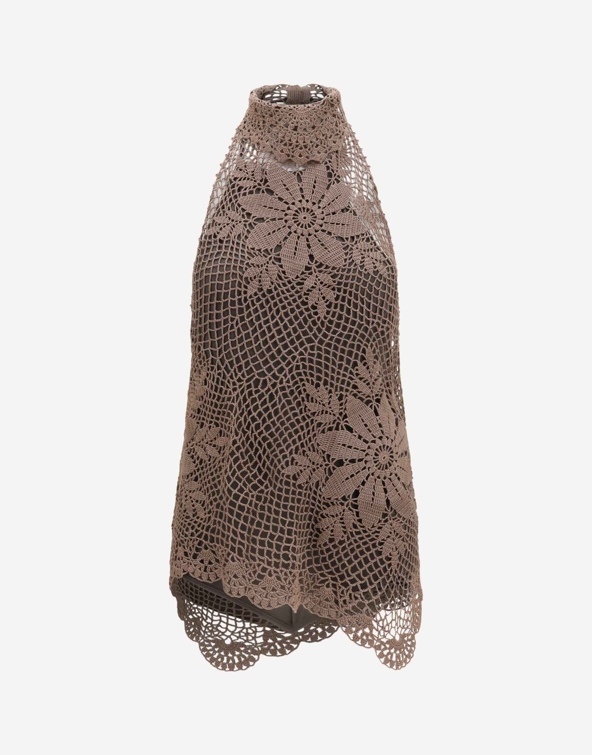 Magda Butrym Crochet Lace High-Neck Top