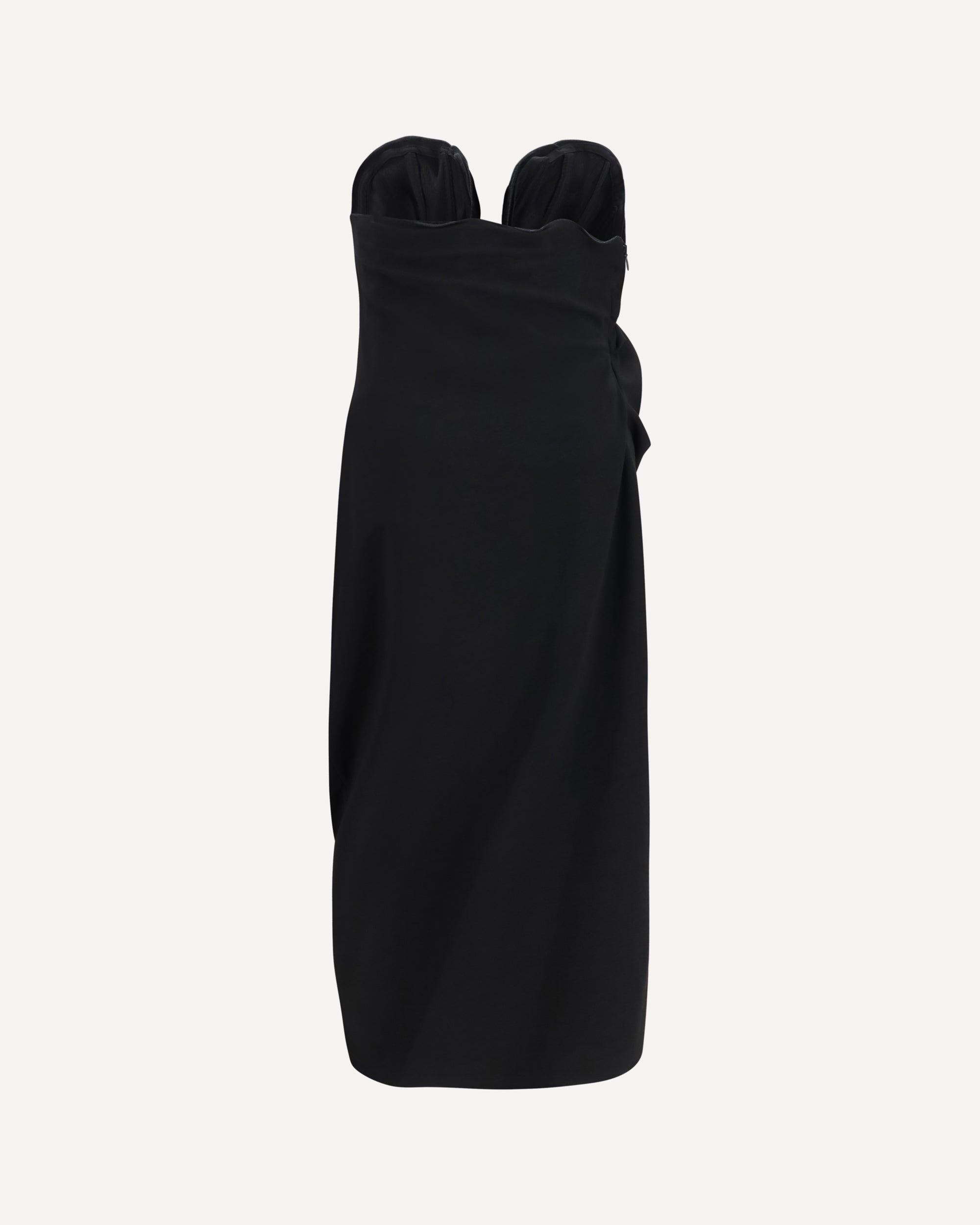 فستان draped من Magda Butrym مع تفاصيل زهرية