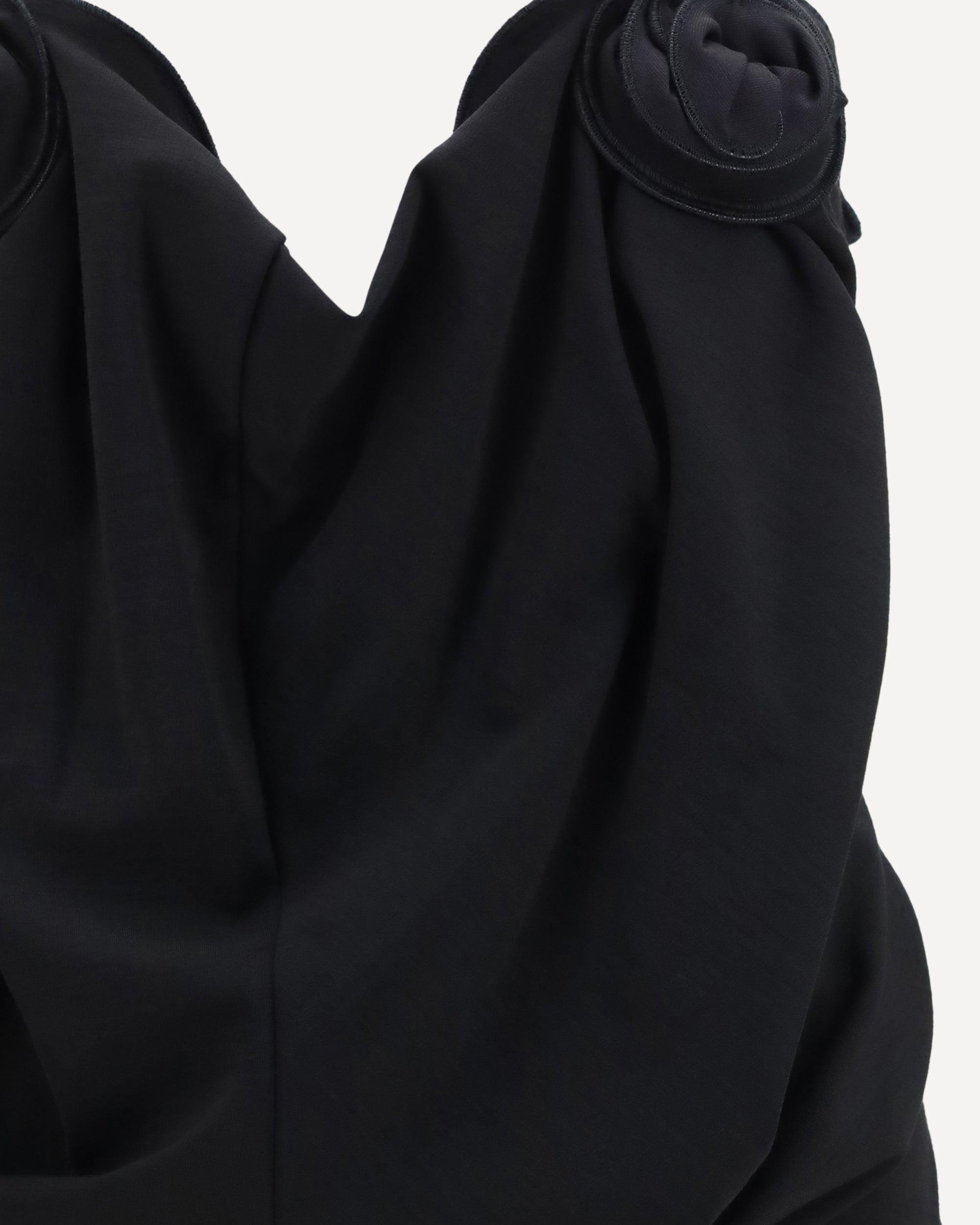 فستان draped من Magda Butrym مع تفاصيل زهرية
