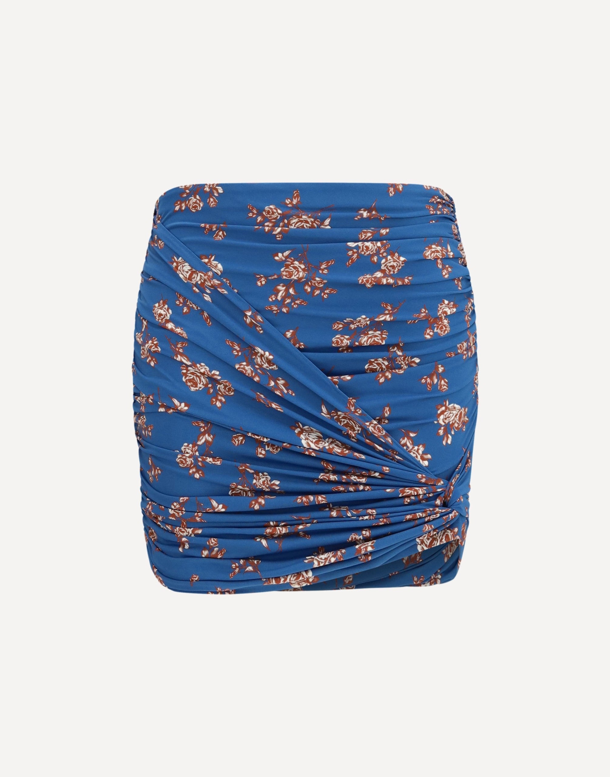Magda Butrym gedrapeerde zwemminirok met bloemenprint