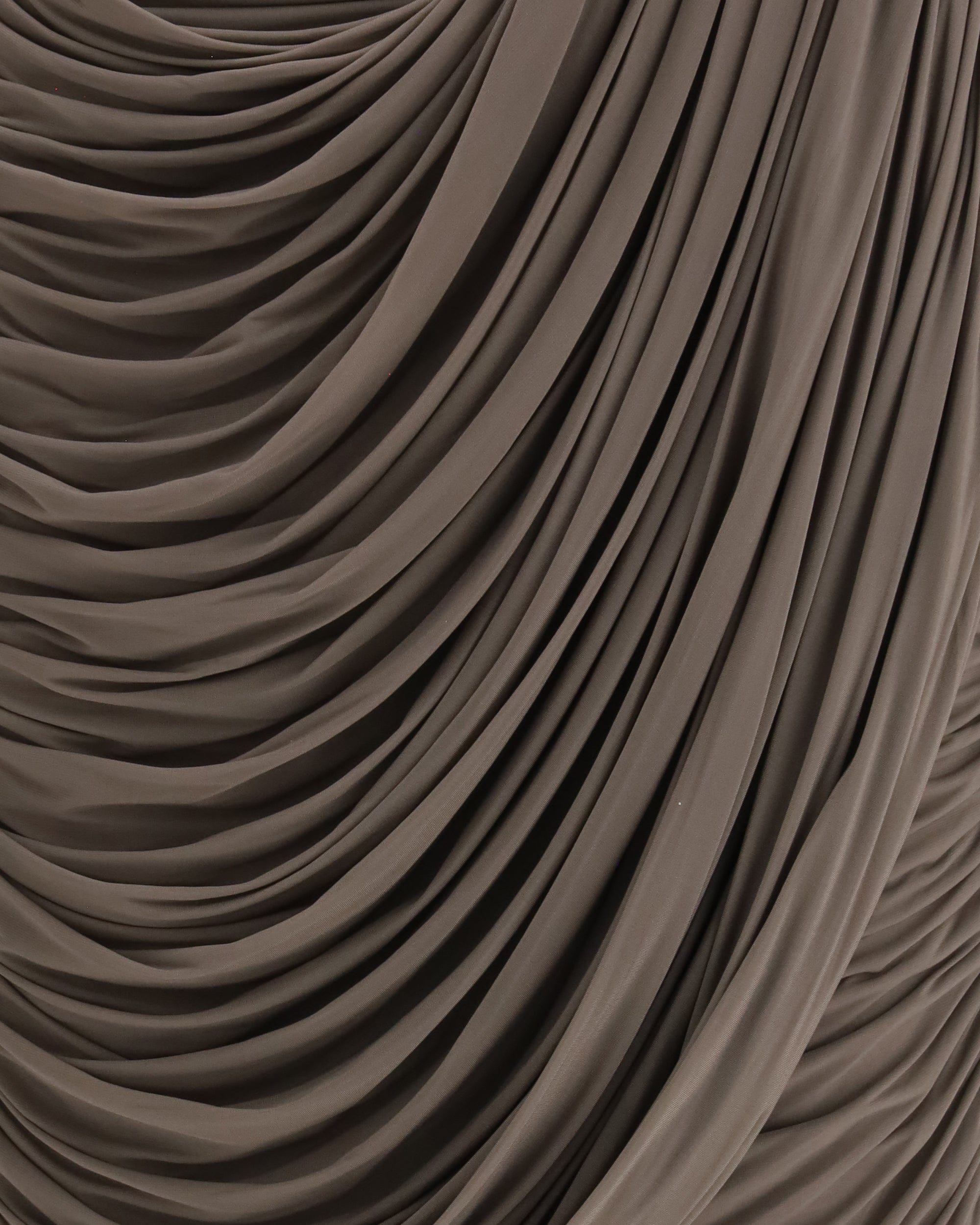 Magda Butrym Draped Silk Midi Skirt