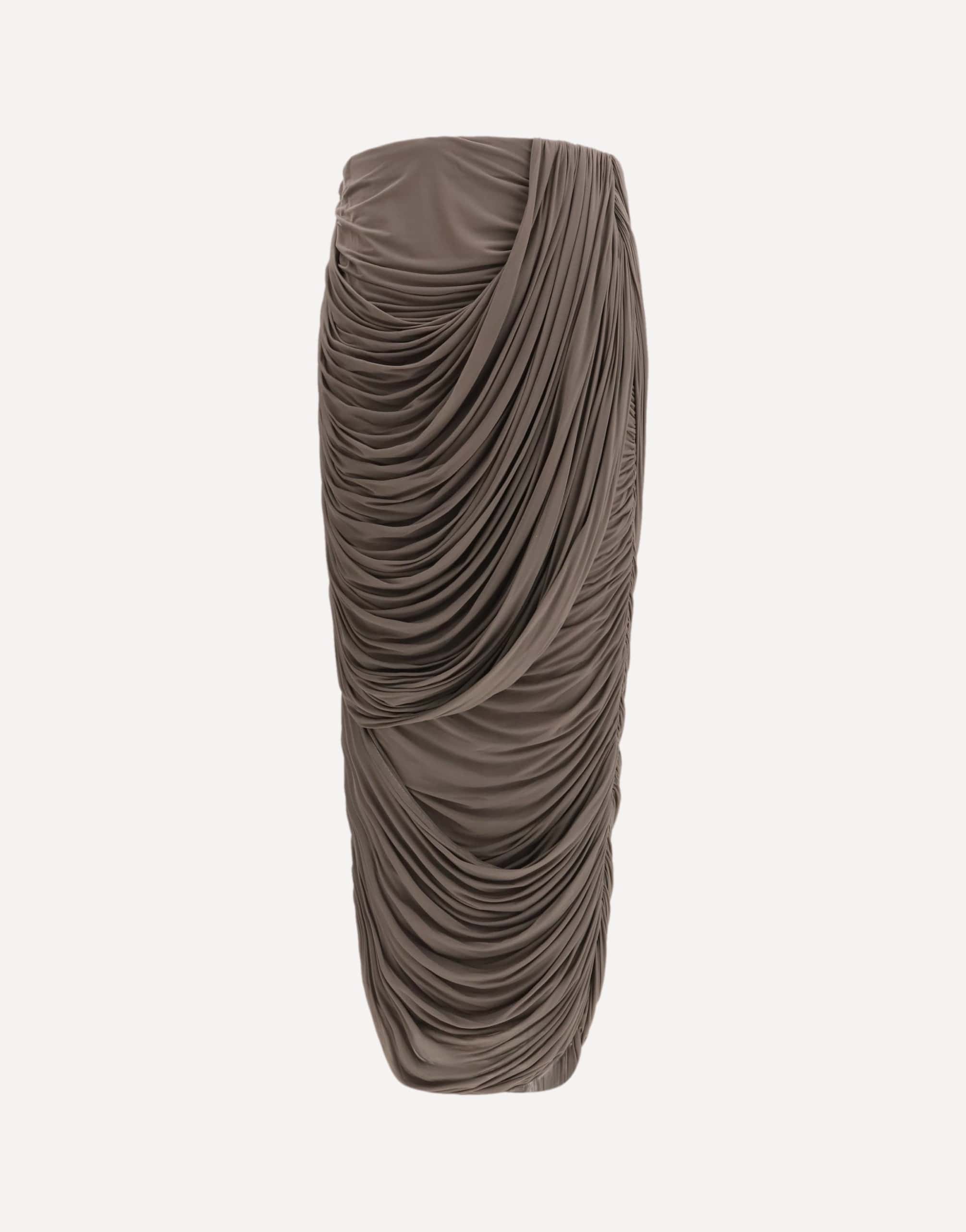 Magda Butrym Draped Silk Midi Skirt