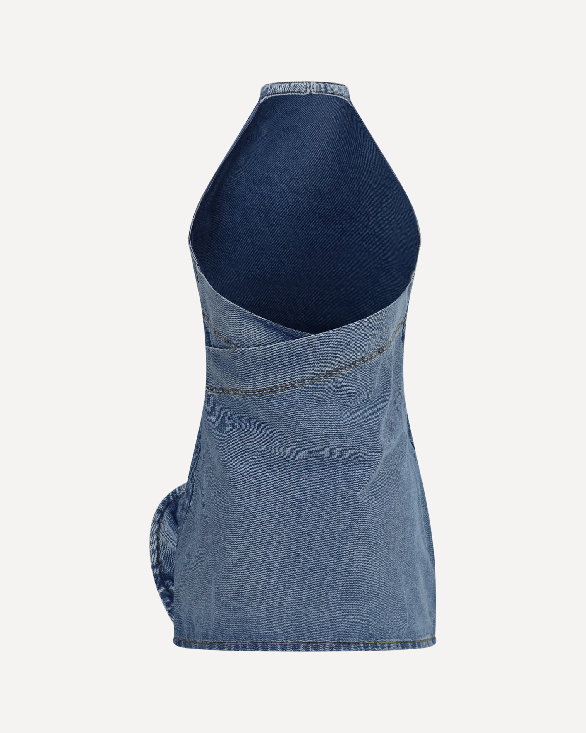 Magda Butrym Halternek Denim Minijurk - alternate view