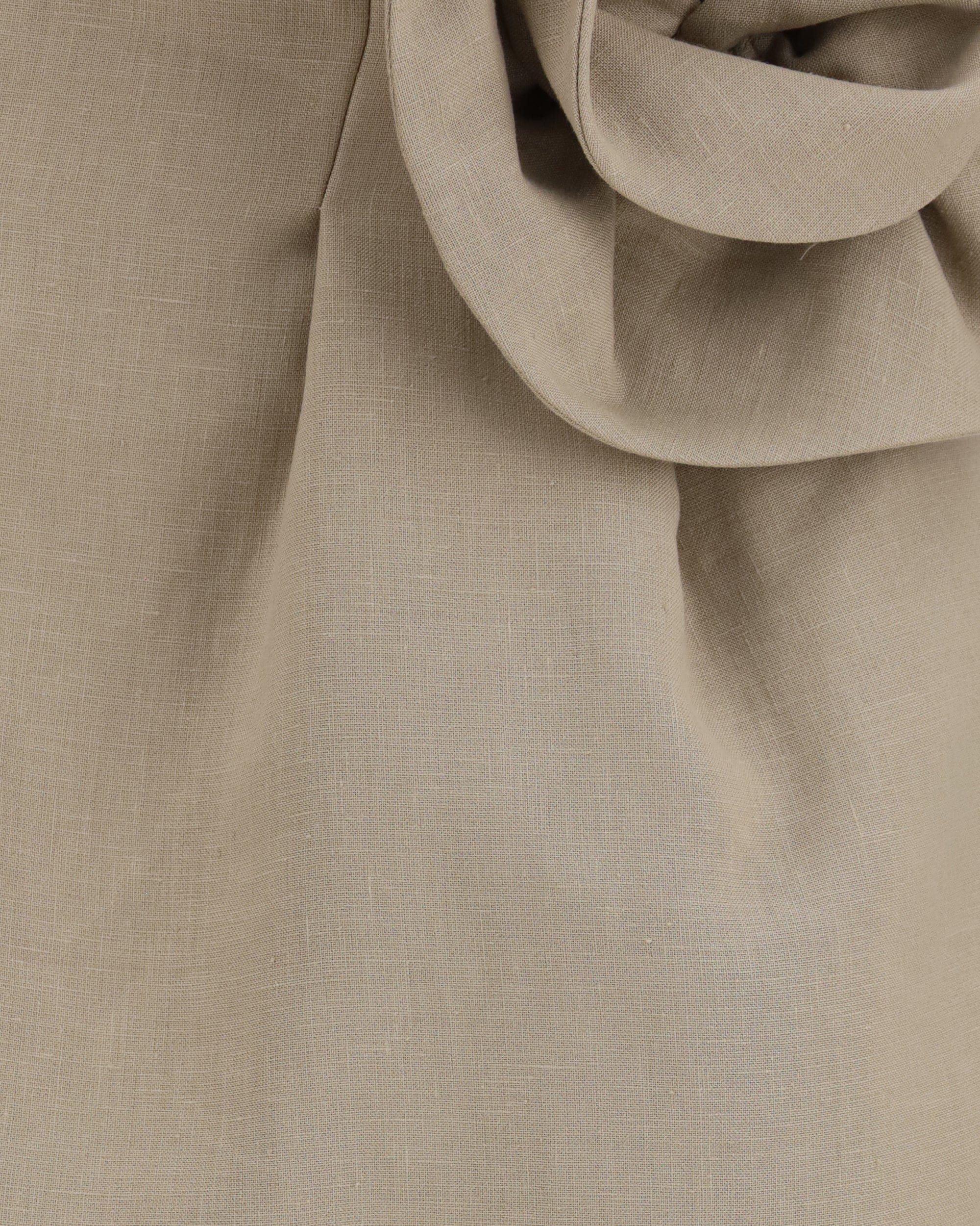 Magda Butrym Magda Butrym Linen Mini Skirt With Side Ruffle