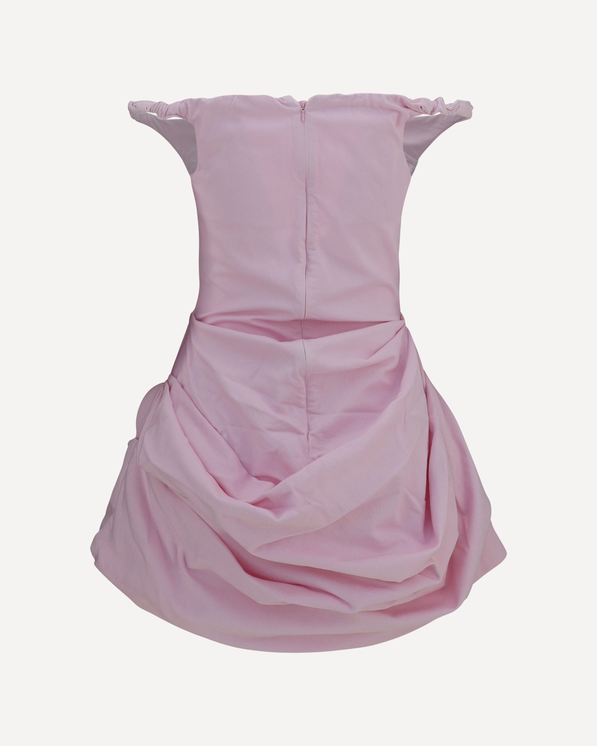 Magda Butrym Denim mini-jurk met off-shoulder bustier - alternate view