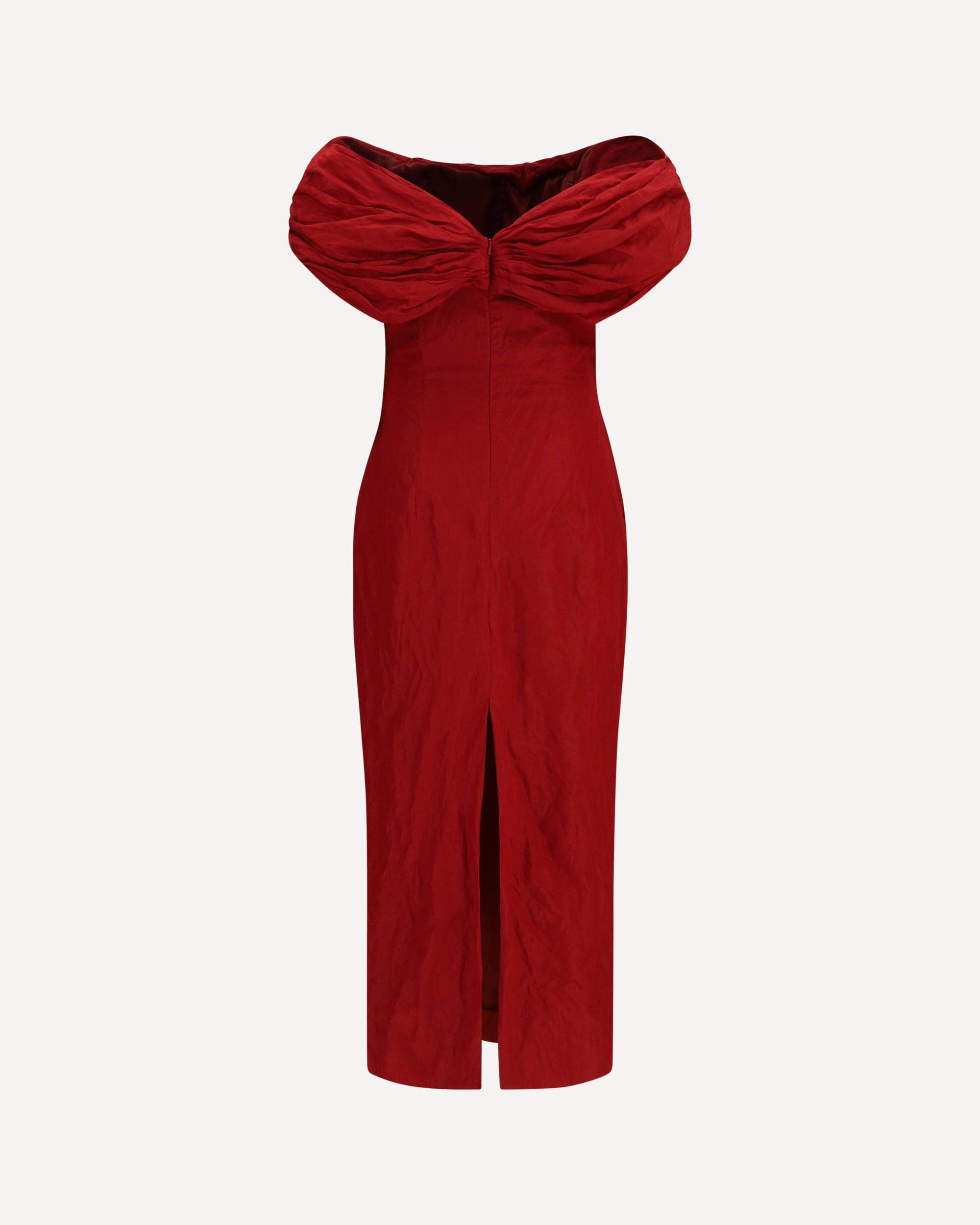 Magda Butrym Off-shoulder gedrapeerde midi-jurk - alternate view