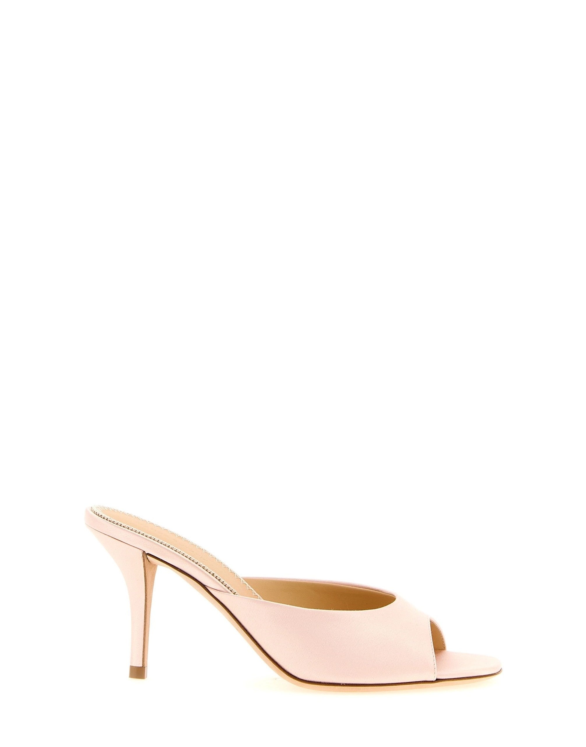 Magda Butrym Pink Satin Mules