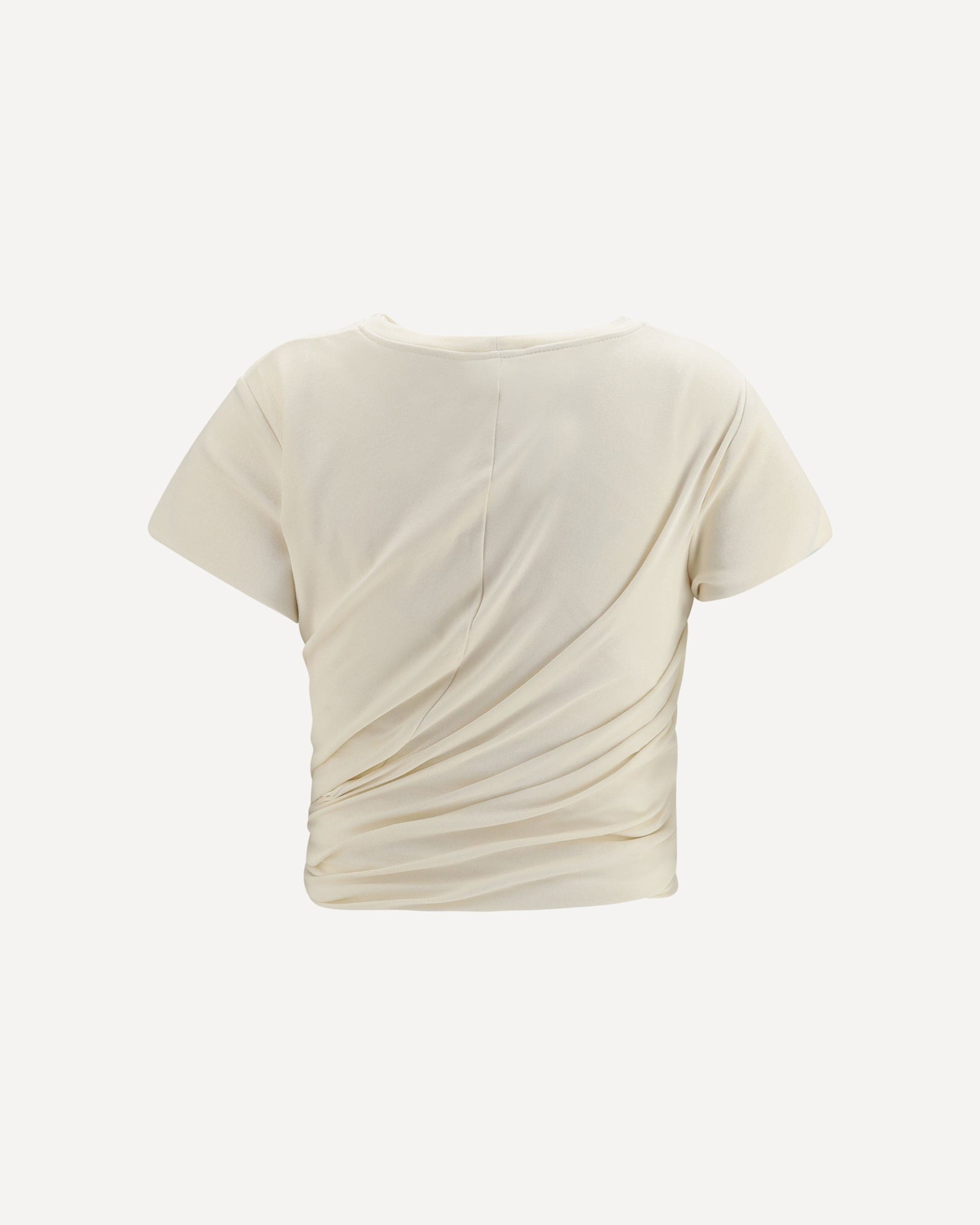 Magda Butrym Side-Knot Draped T-Shirt