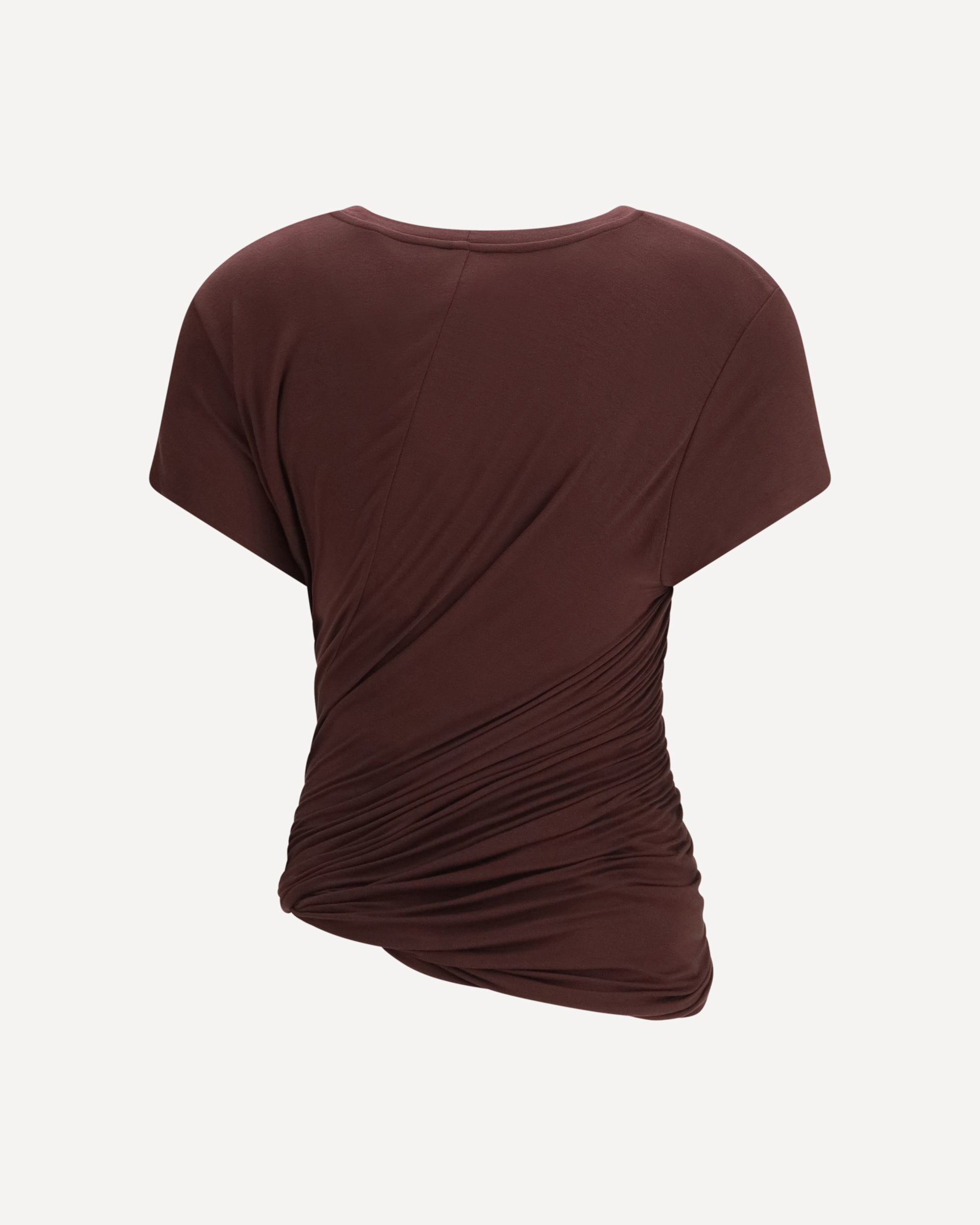 Magda Butrym Side-Knot Draped T-Shirt