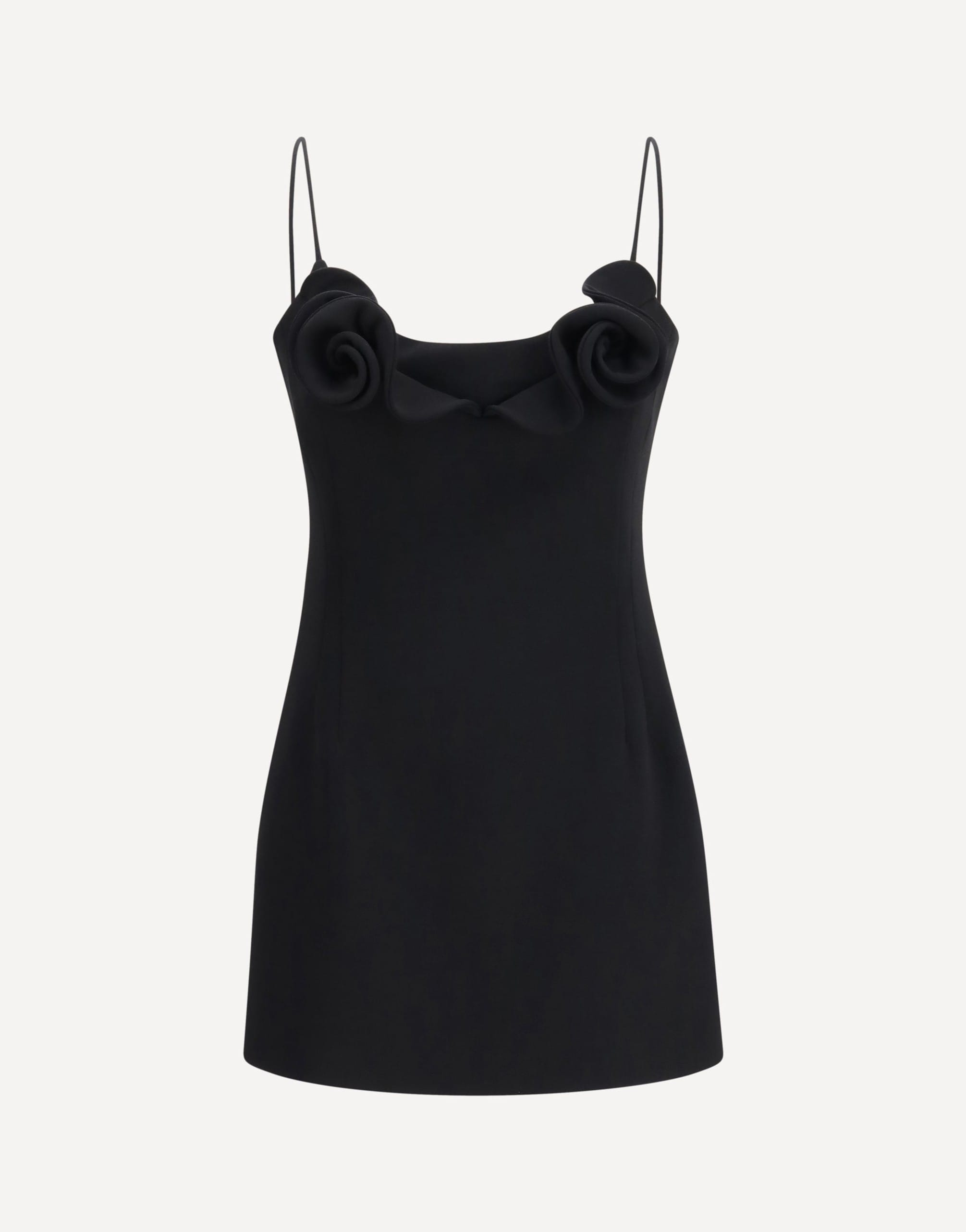 Magda Butrym Magda Butrym Wool-Blend Mini Dress With Ruffle Neckline